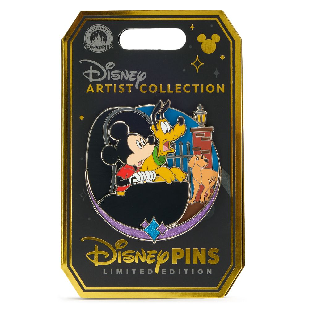 Mickey Mouse and Pluto in The Haunted Mansion Pin &ndash; Disney Artist Collection by Jes Willis and Pati Pereira &ndash; Limited Edition