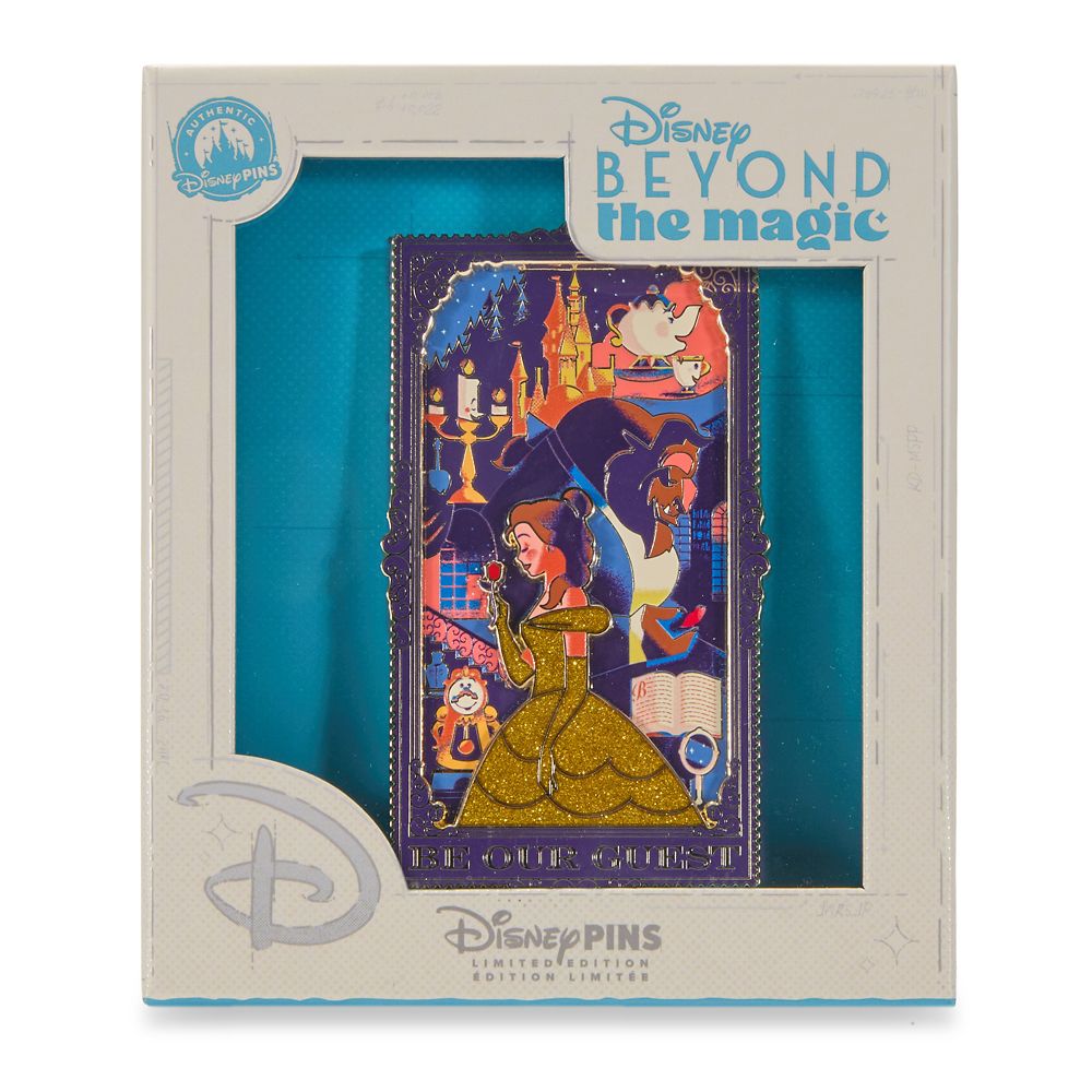 Beauty and the Beast 35th Anniversary Mini Jumbo Pin &ndash; Disney Beyond the Magic &ndash; Limited Edition &ndash; D23: The Ultimate Disney Fan Event
