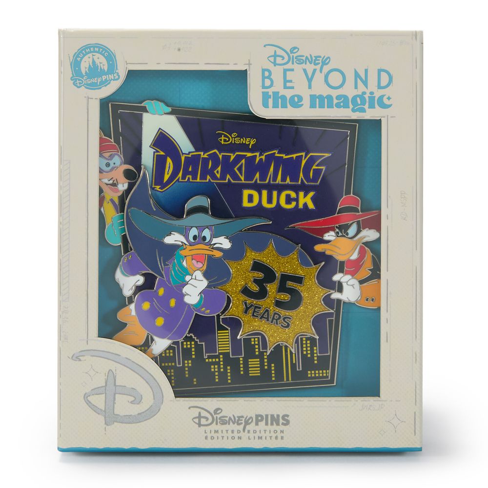 Darkwing Duck 35th Anniversary Mini Jumbo Pin &ndash; Disney Beyond the Magic &ndash; Limited Edition &ndash; D23: The Ultimate Disney Fan Event