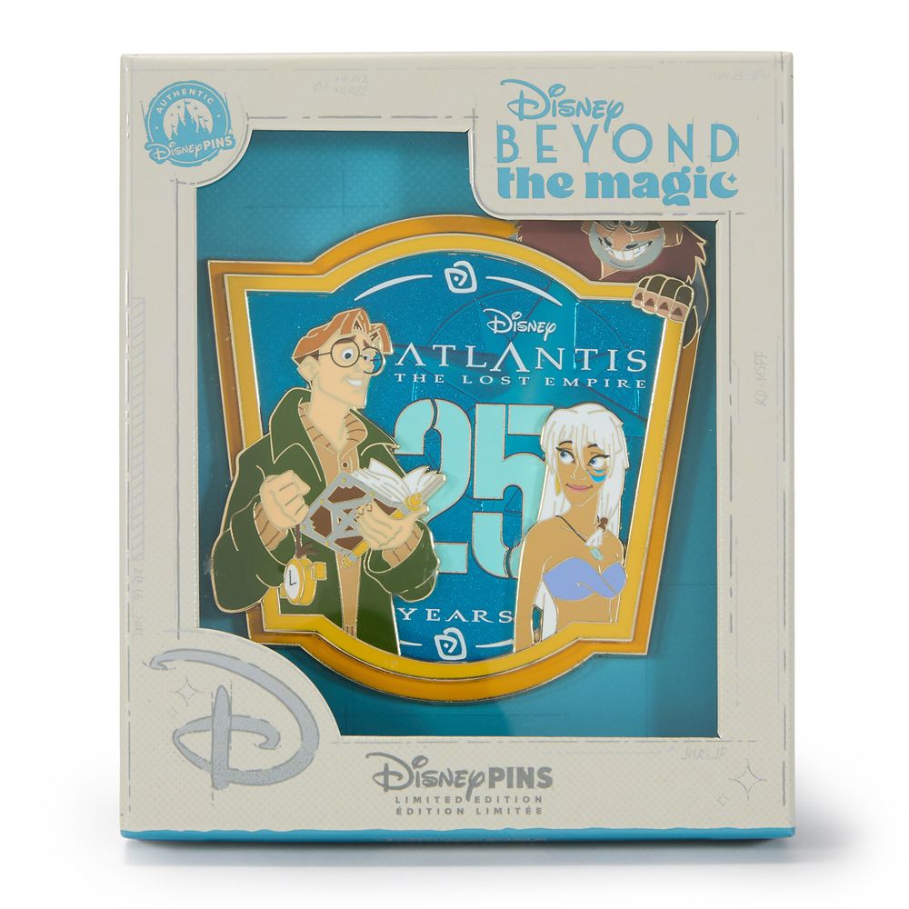 Atlantis: The Lost Empire 25th Anniversary Mini Jumbo Pin &ndash; Disney Beyond the Magic &ndash; Limited Edition &ndash; D23: The Ultimate Disney Fan Event