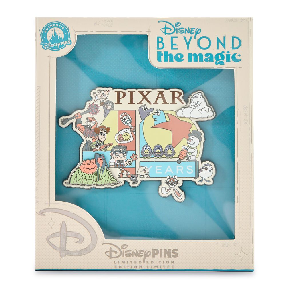Pixar 40th Anniversary Mini Jumbo Pin &ndash; Disney Beyond the Magic &ndash; Limited Edition &ndash; D23: The Ultimate Disney Fan Event