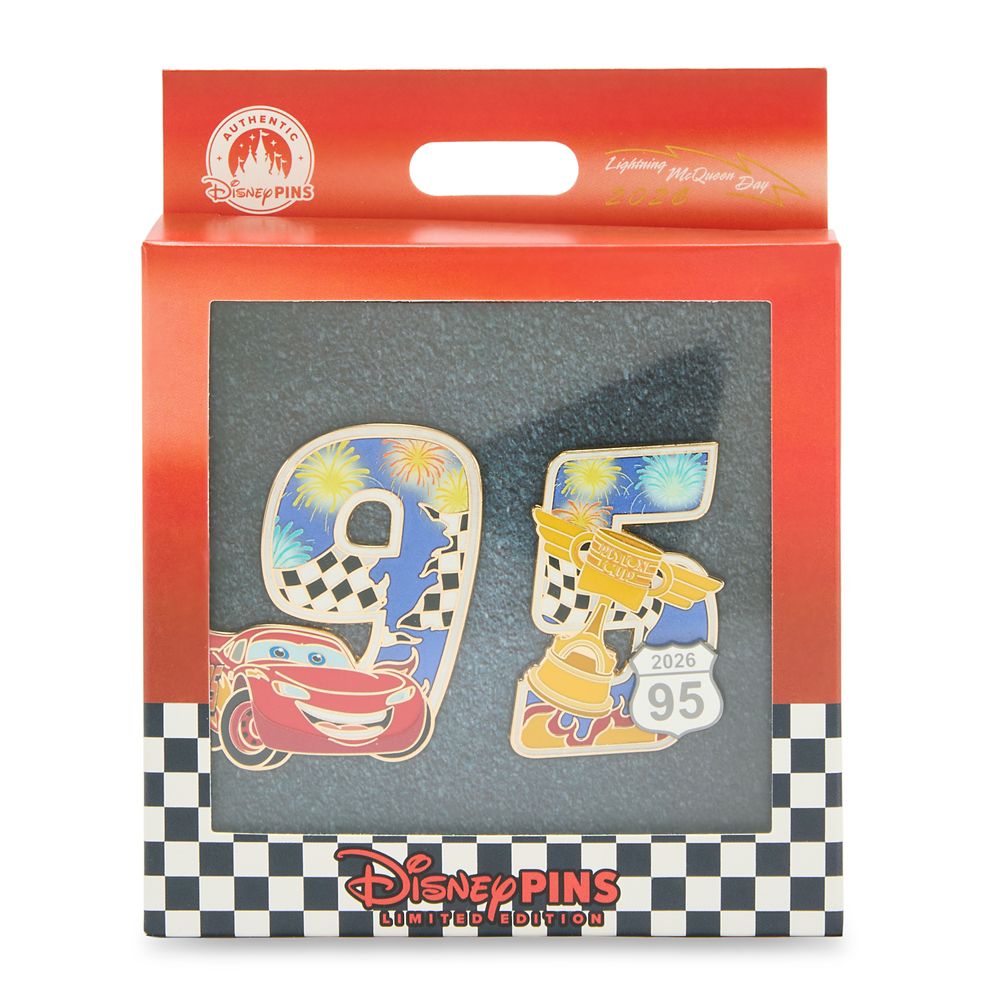 Lightning McQueen ''95'' Pin Set &ndash; Cars &ndash; Lightning McQueen Day 2026 &ndash; Limited Edition