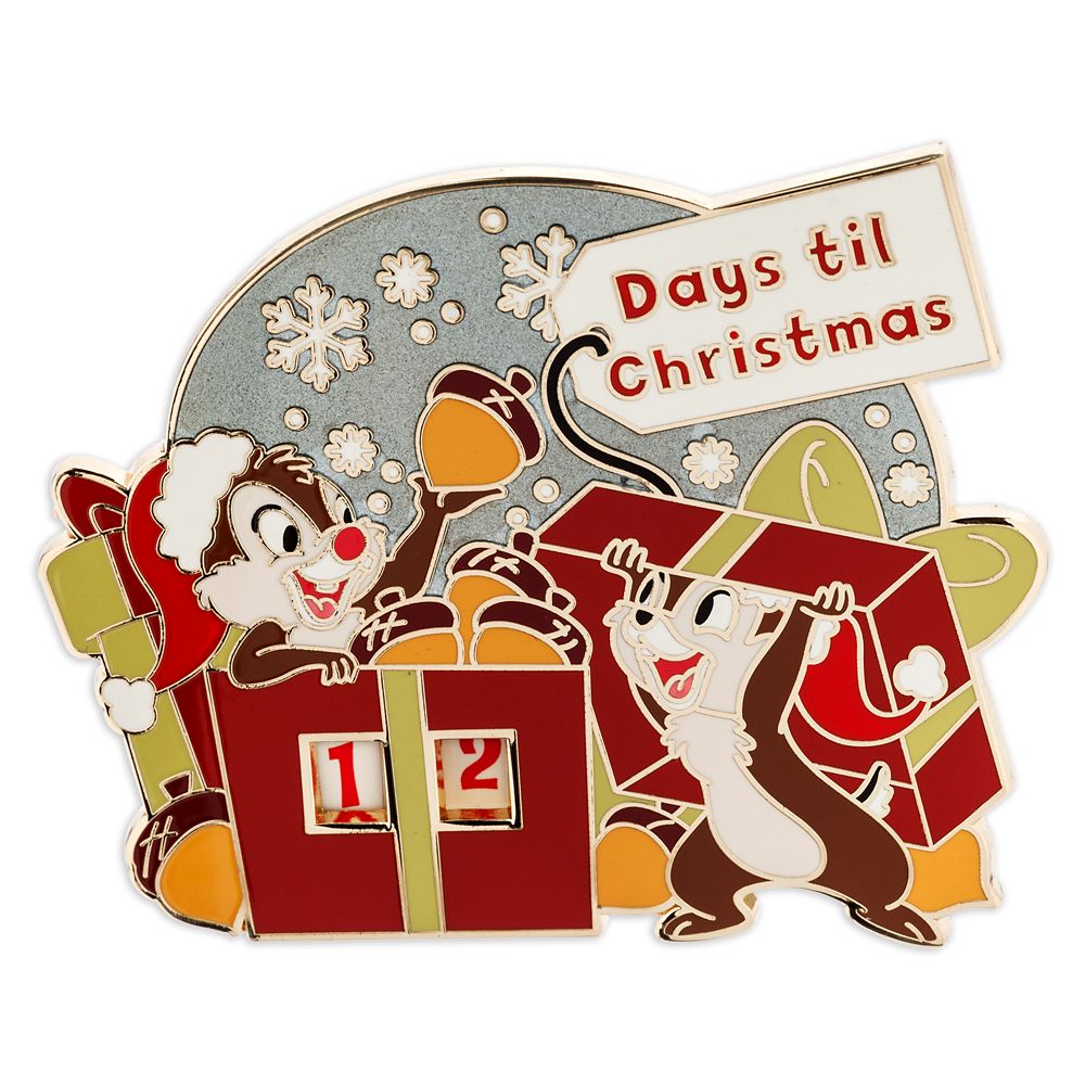 Chip 'n Dale Christmas Countdown 2024 Mini Jumbo Pin Limited Release Official shopDisney