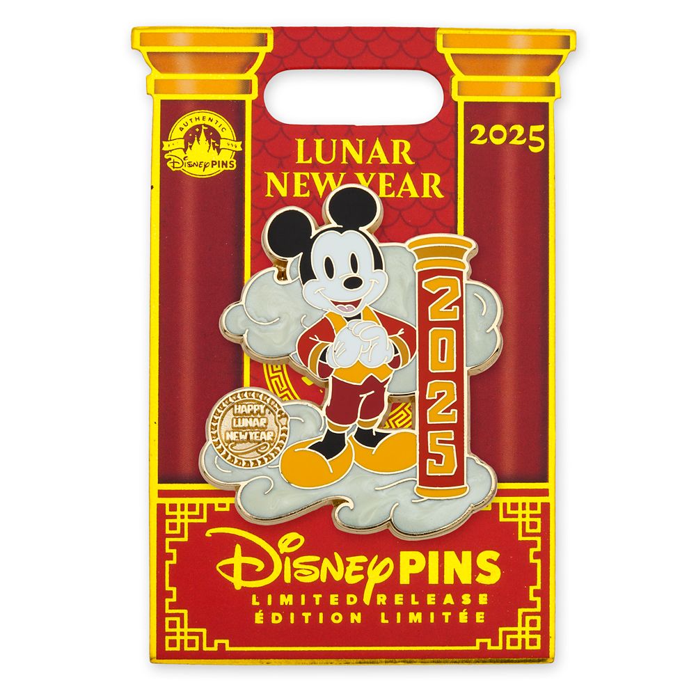 Mickey Mouse Lunar New Year 2025 Pin Limited Release Disney Store