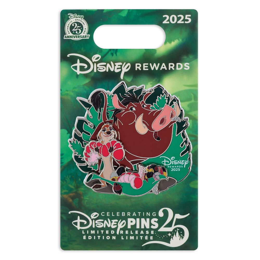 Timon and Pumbaa Pin - The Lion King - Disney® Visa® Cardmember Exclusive 2025 - Limited Release