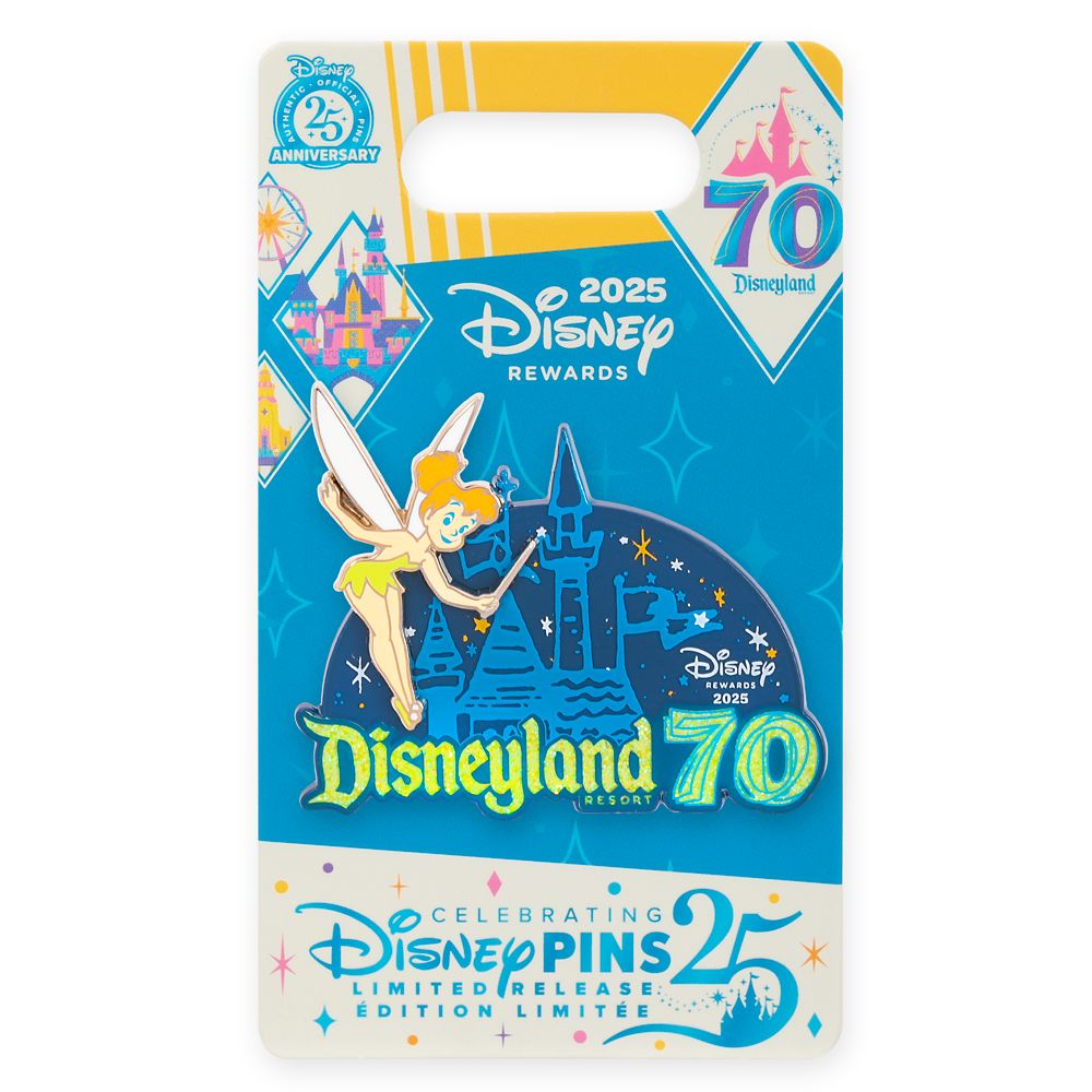 Tinker Bell Pin - Disneyland 70th Anniversary - Disney® Visa® Cardmember Exclusive 2025 - Limited Release