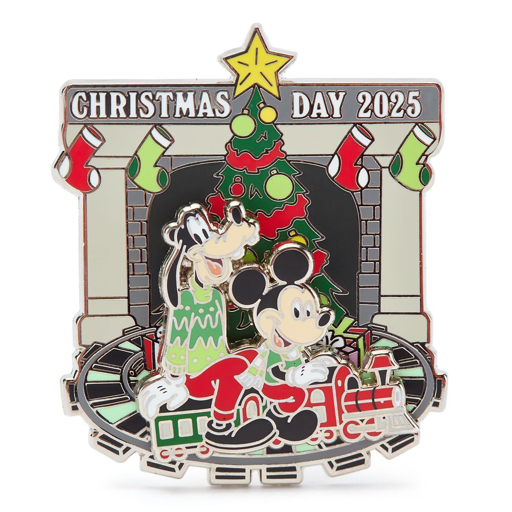 Mickey Mouse and Goofy Christmas Day 2025 Slider Pin &ndash; Limited Release