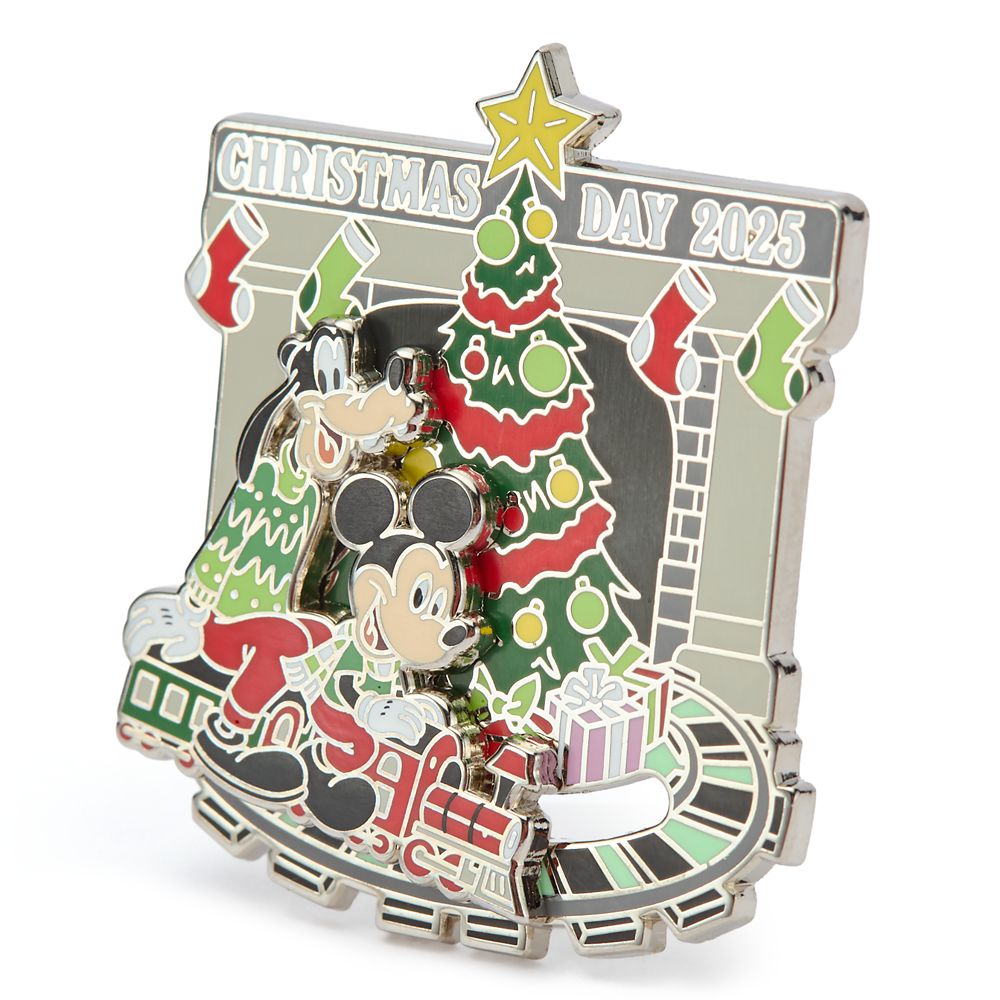 Mickey Mouse and Goofy Christmas Day 2025 Slider Pin &ndash; Limited Release