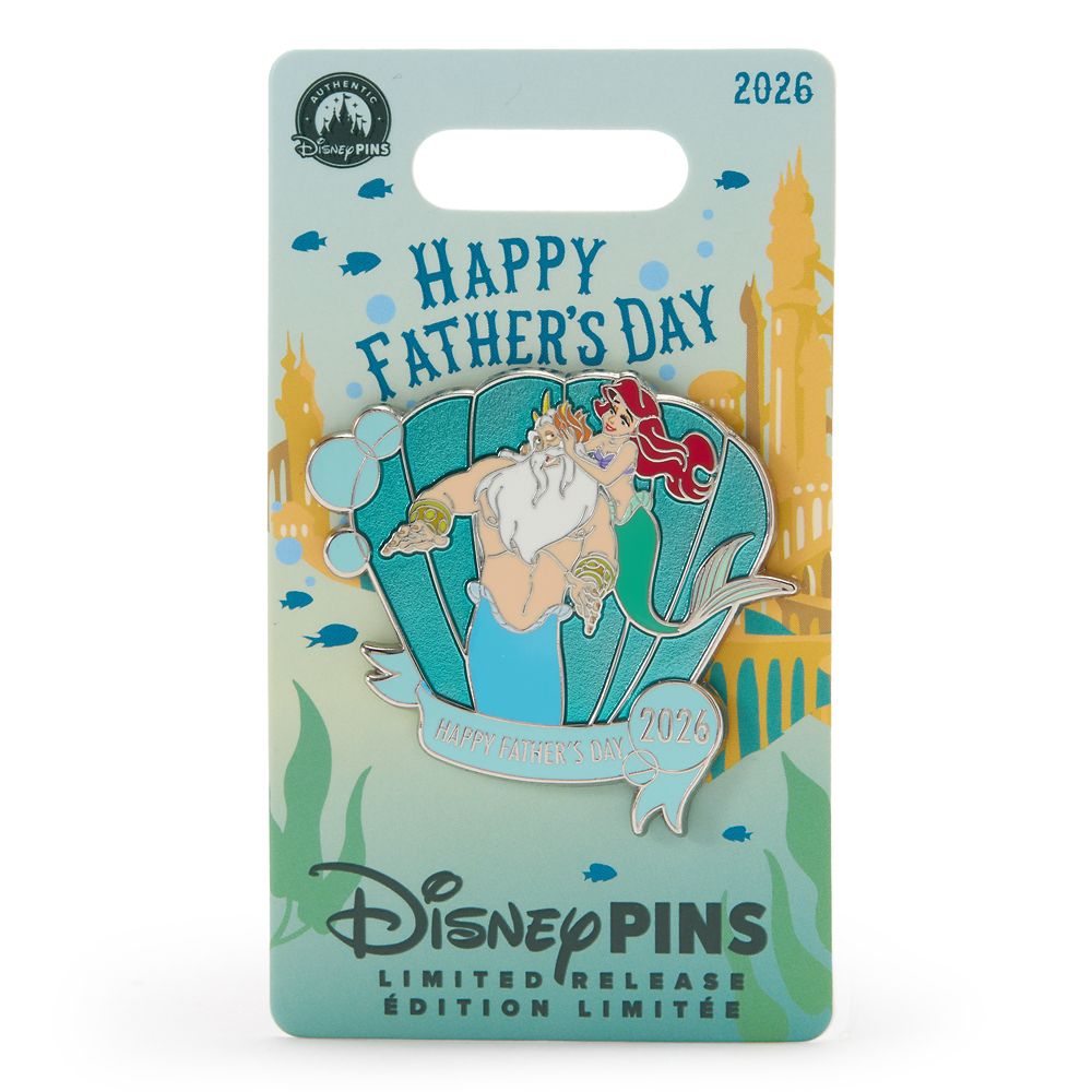 Ariel and King Triton Father's Day 2026 Pin &ndash; The Little Mermaid &ndash; Limited Release