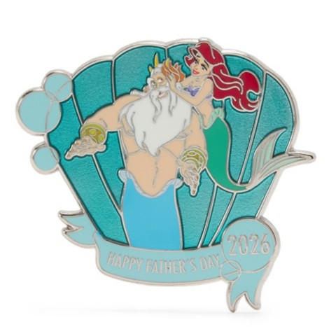 Аксессуары Disney Ariel and King Triton Father's Day 2026 Pin – The Little Mermaid – Limited Release