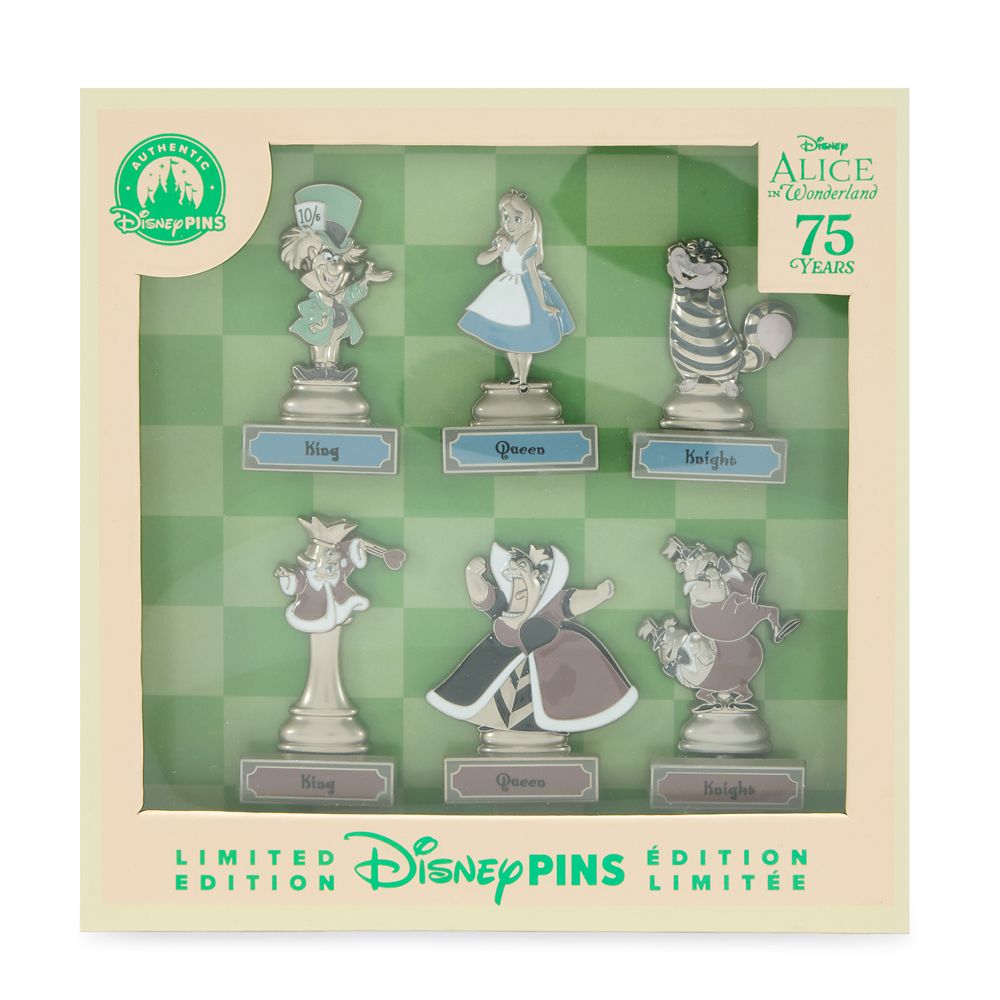 Alice in Wonderland 75th Anniversary Pin Set &ndash; Limited Edition