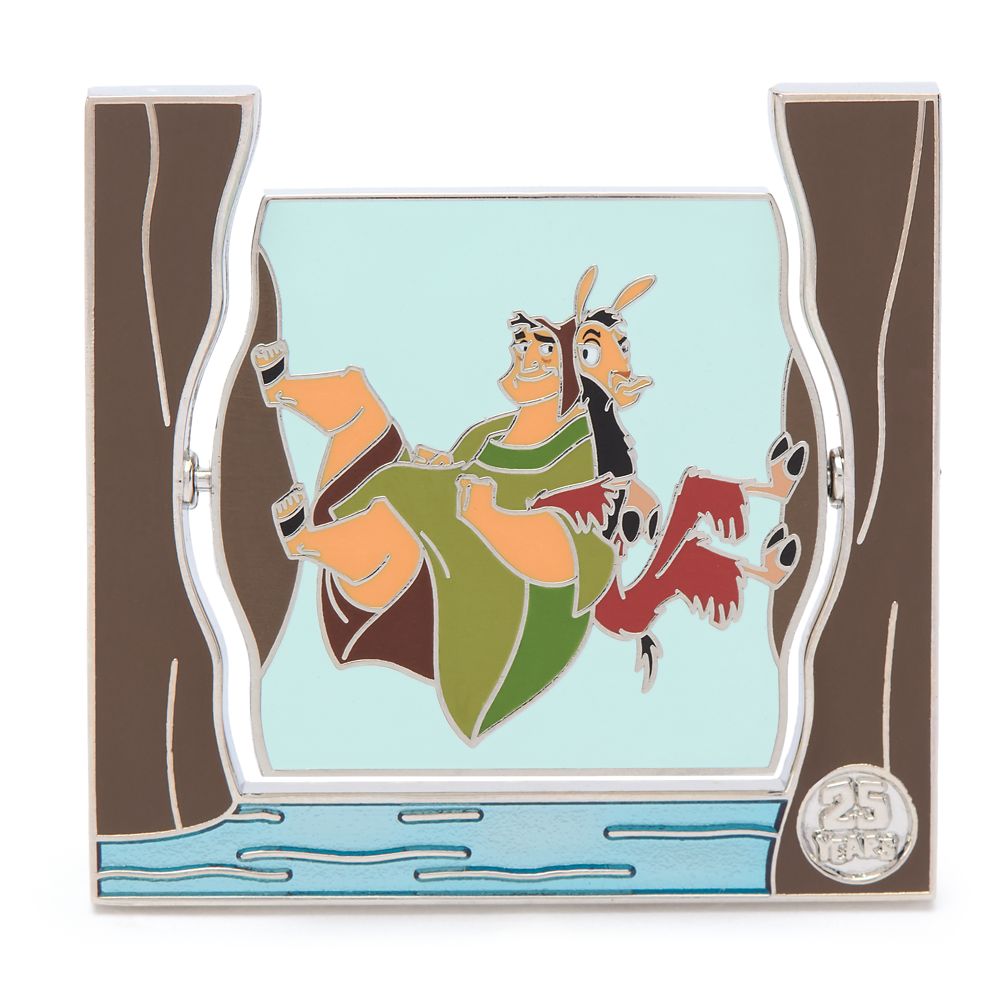 Kuzco and Pacha Spinner Pin &ndash; The Emperor's New Groove 25th Anniversary &ndash; Limited Edition