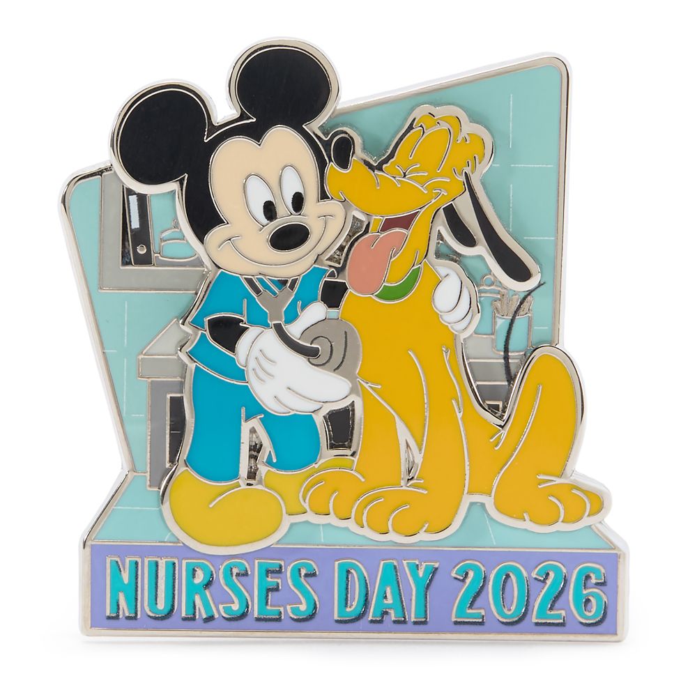 Mickey Mouse and Pluto Nurse's Day 2026 Pin &ndash; Limited Release