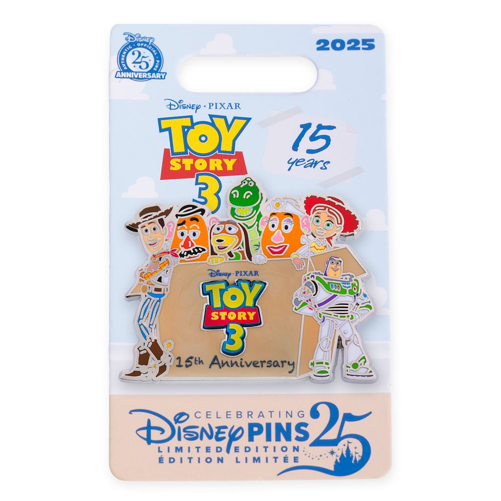 Toy Story 3 15th Anniversary Pin - Limited Edition