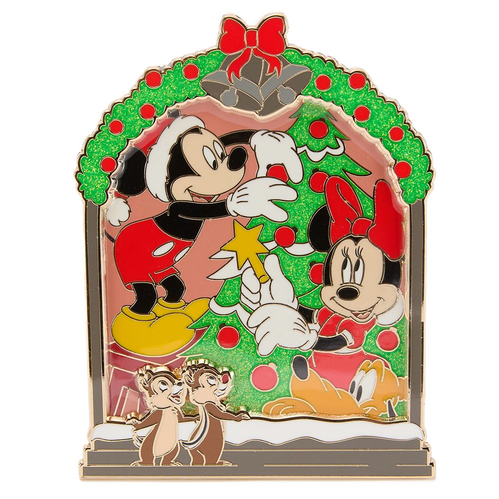 Santa Mickey Mouse and Friends Jumbo Holiday Pin &ndash; Limited Edition