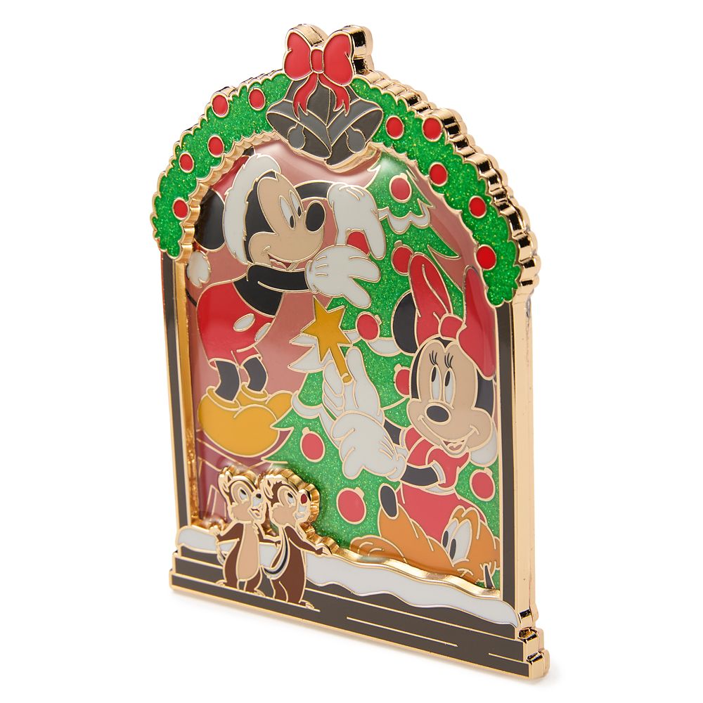 Santa Mickey Mouse and Friends Jumbo Holiday Pin &ndash; Limited Edition