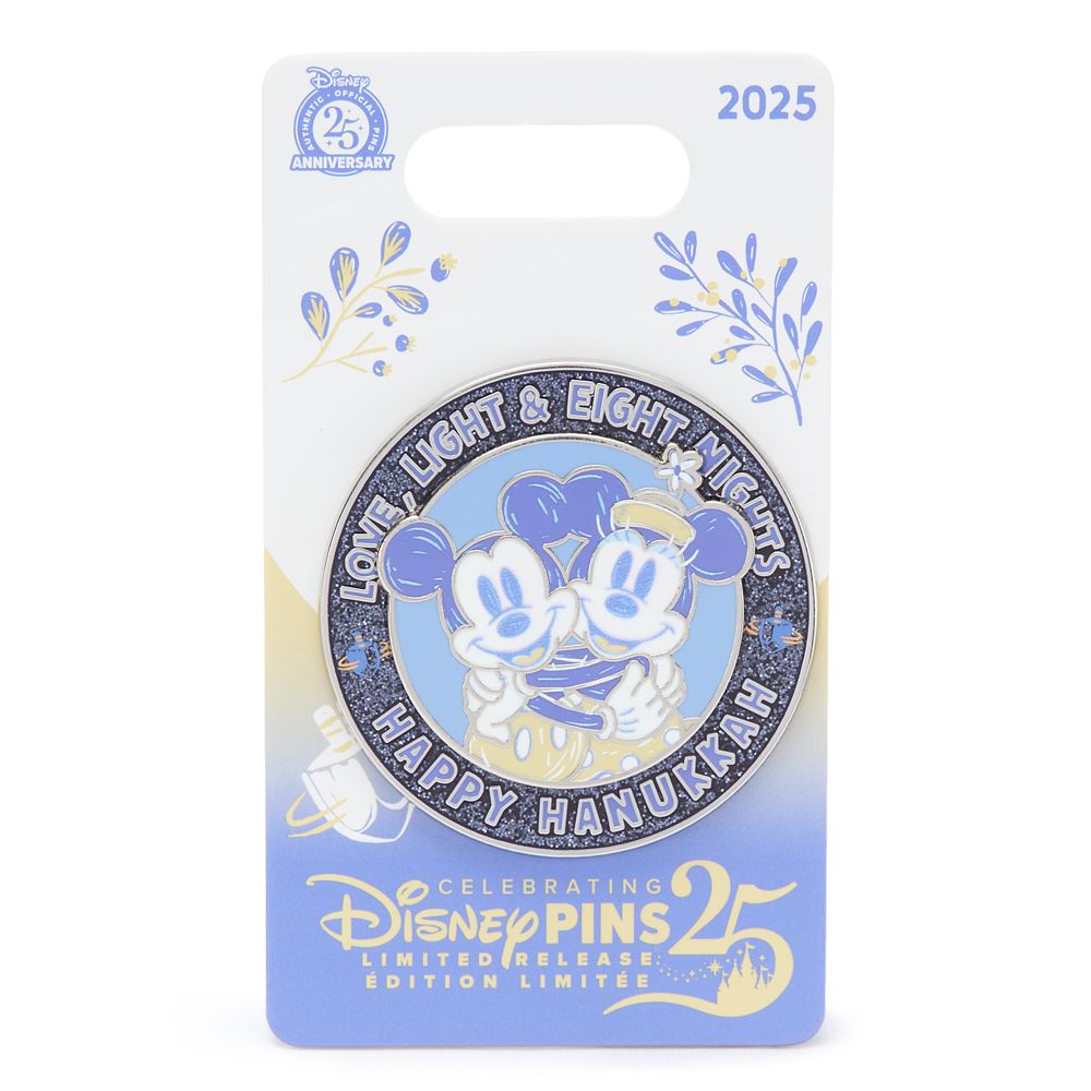 Mickey and Minnie Mouse ''Happy Hanukkah'' 2025 Pin – Limited Release