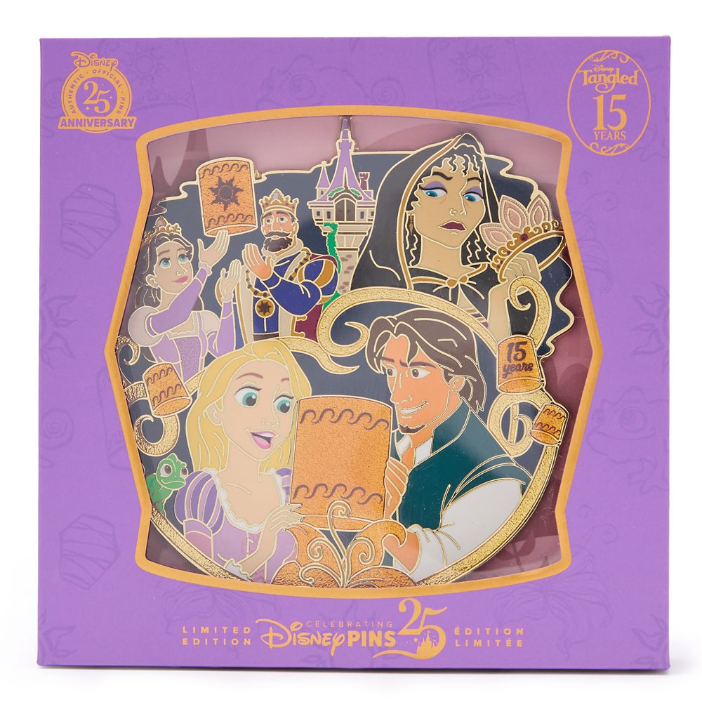 Tangled 15th Anniversary Jumbo Pin &ndash; Limited Edition