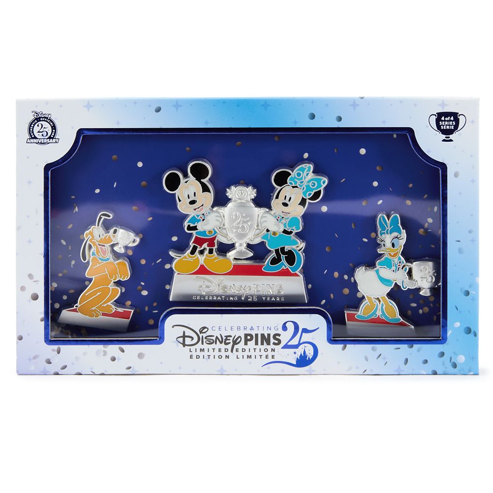 Mickey Mouse and Friends Celebrating Disney Pins 25 Pin Set 4 - Limited Edition