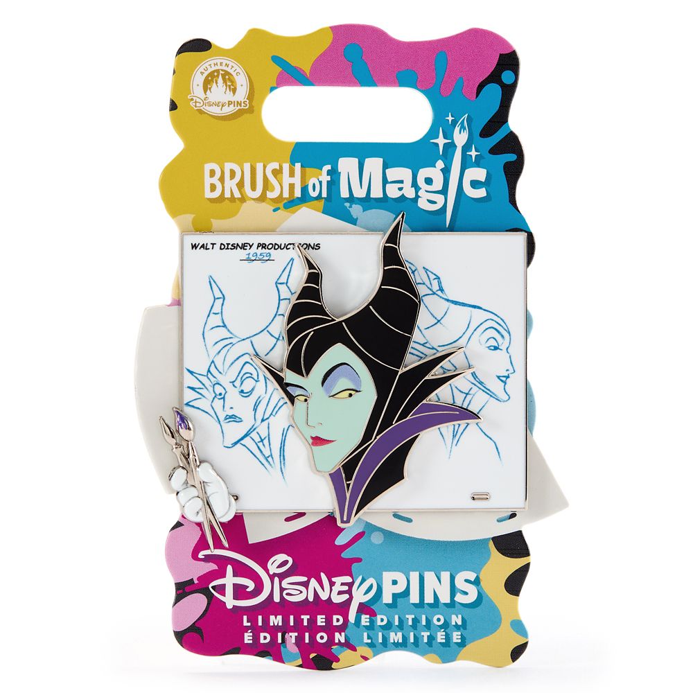 Maleficent Pin - Sleeping Beauty - Brush of Magic - Limited Edition