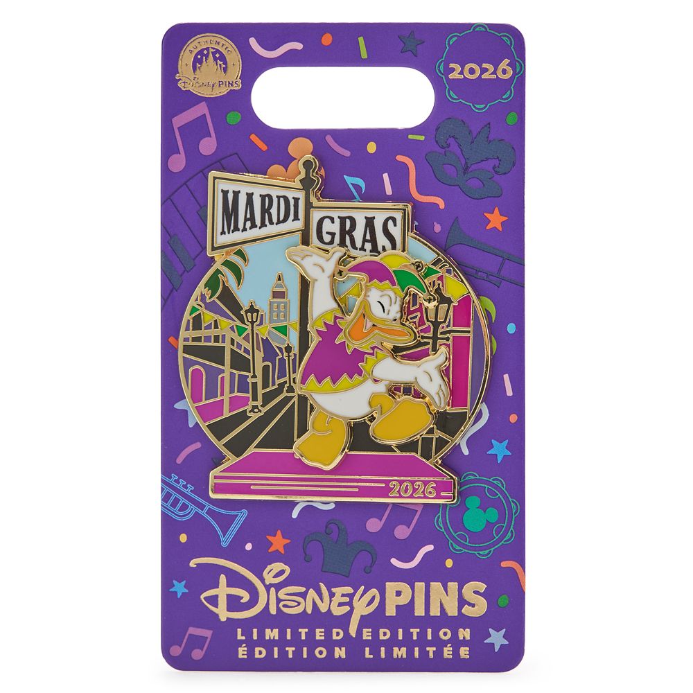 Donald Duck Mardi Gras 2026 Pivot Pin &ndash; Limited Edition