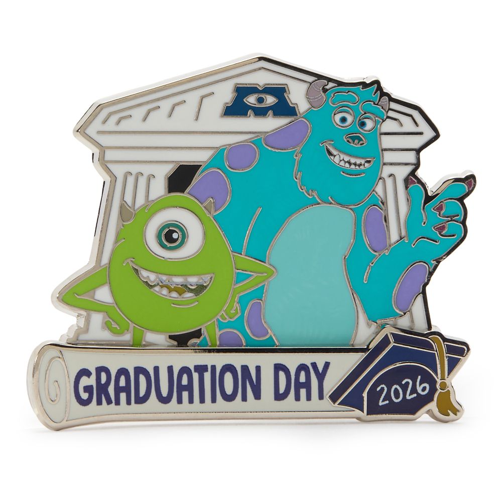 Sulley and Mike Wazowski Graduation Day 2026 Pin &ndash; Monsters University &ndash; Limited Release