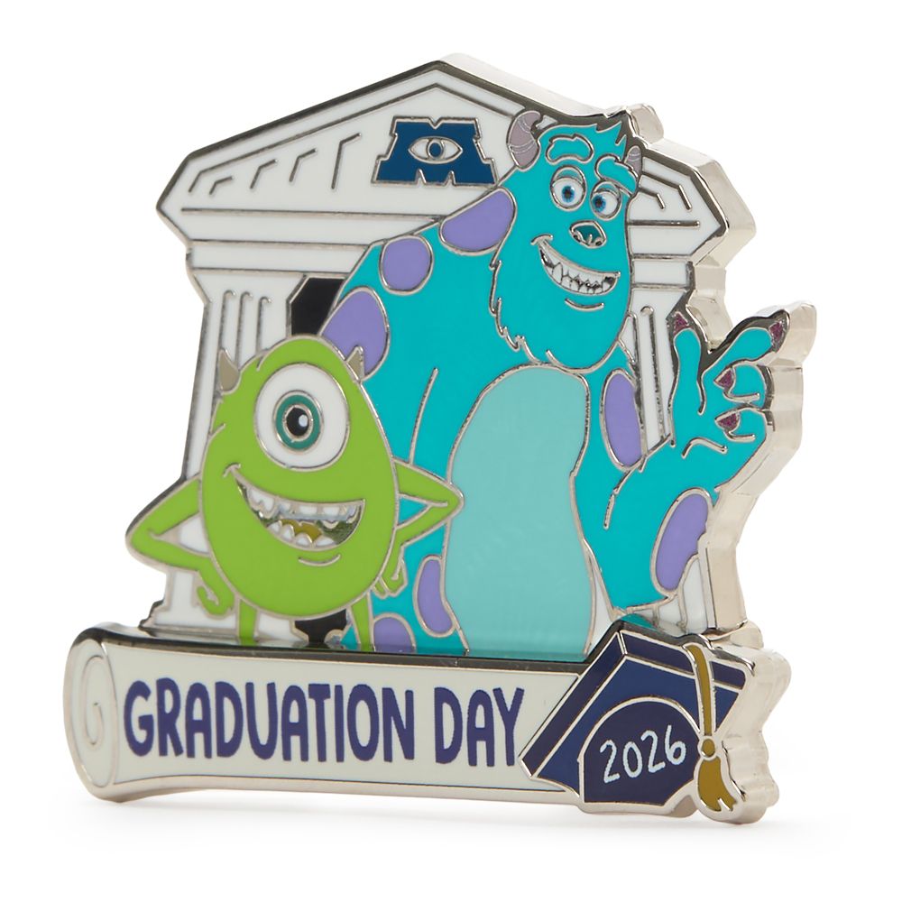 Sulley and Mike Wazowski Graduation Day 2026 Pin &ndash; Monsters University &ndash; Limited Release