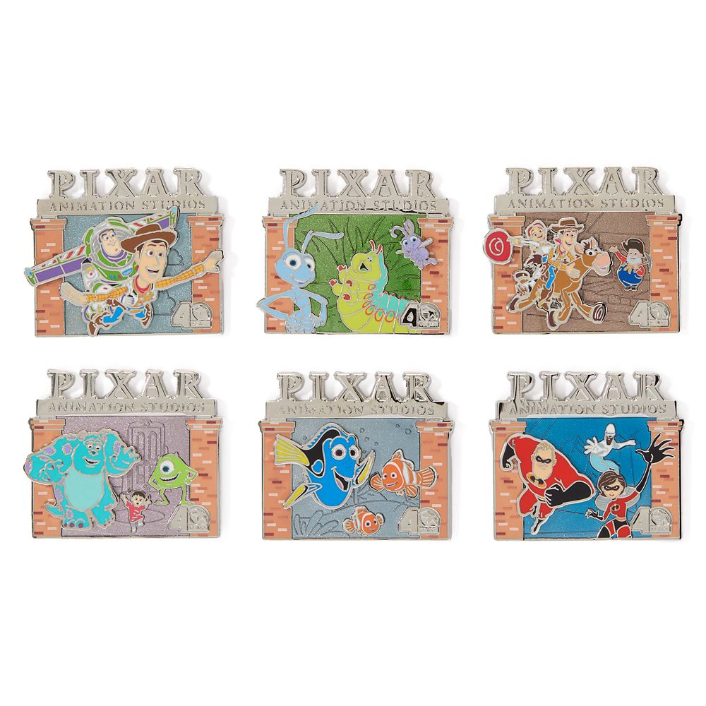 Pixar Animation Studios 40 Years Pin Set 1 &ndash; Limited Edition