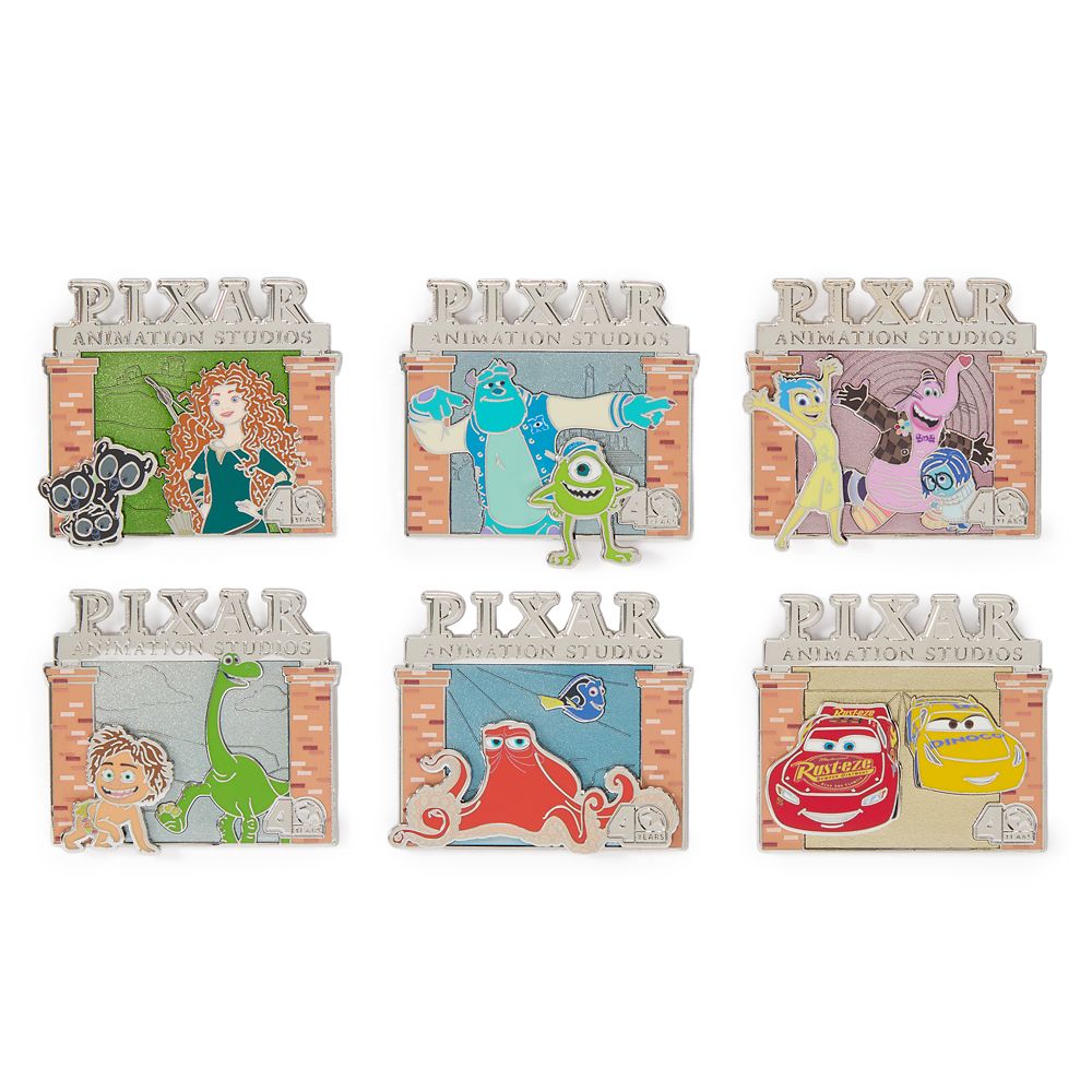 Pixar Animation Studios 40 Years Pin Set 3 &ndash; Limited Edition