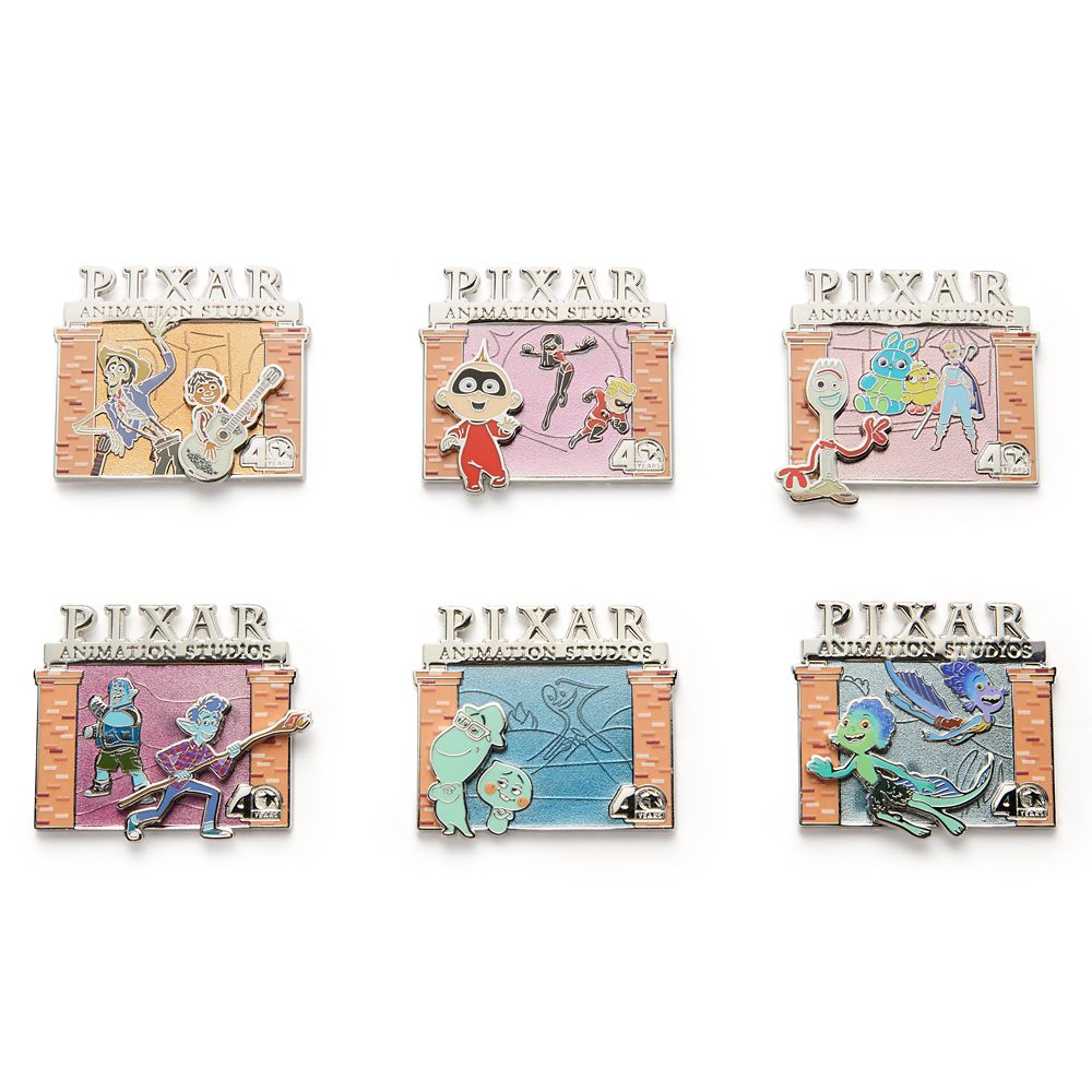 Pixar Animation Studios 40 Years Pin Set 4 &ndash; Limited Edition