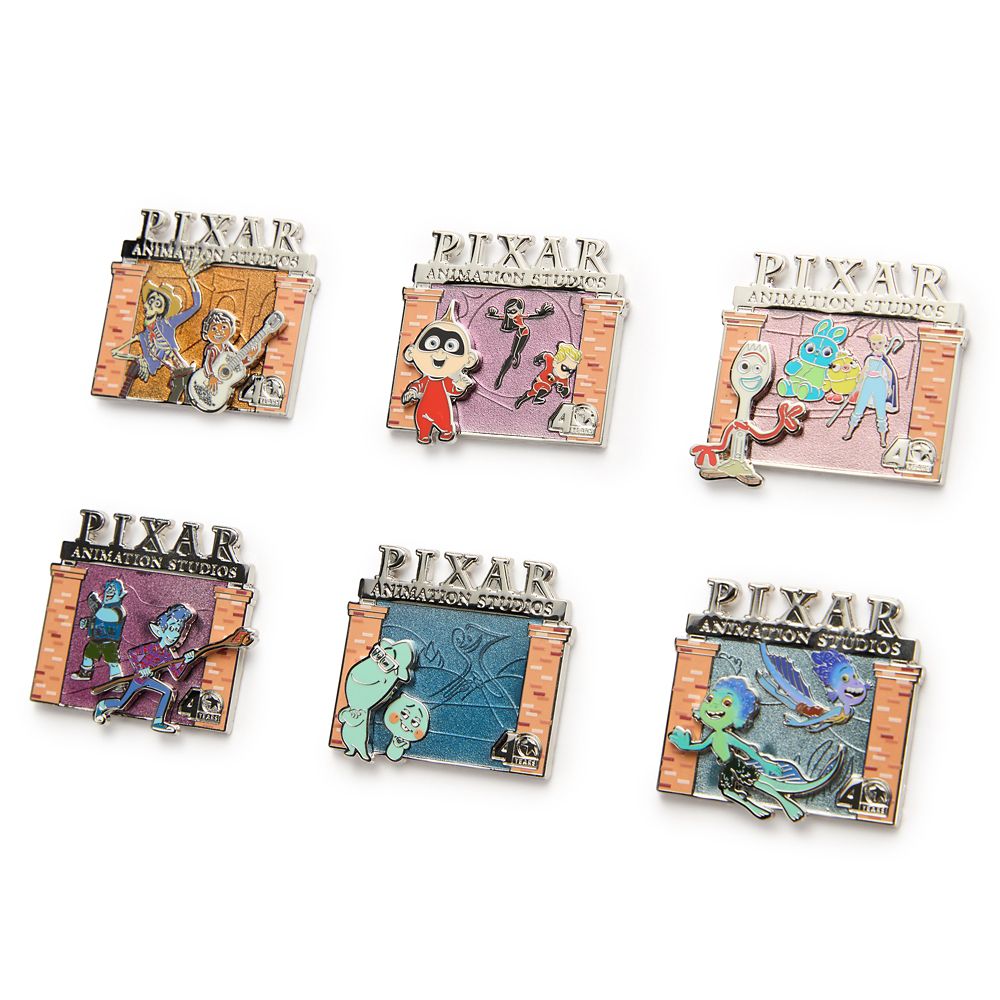 Pixar Animation Studios 40 Years Pin Set 4 &ndash; Limited Edition