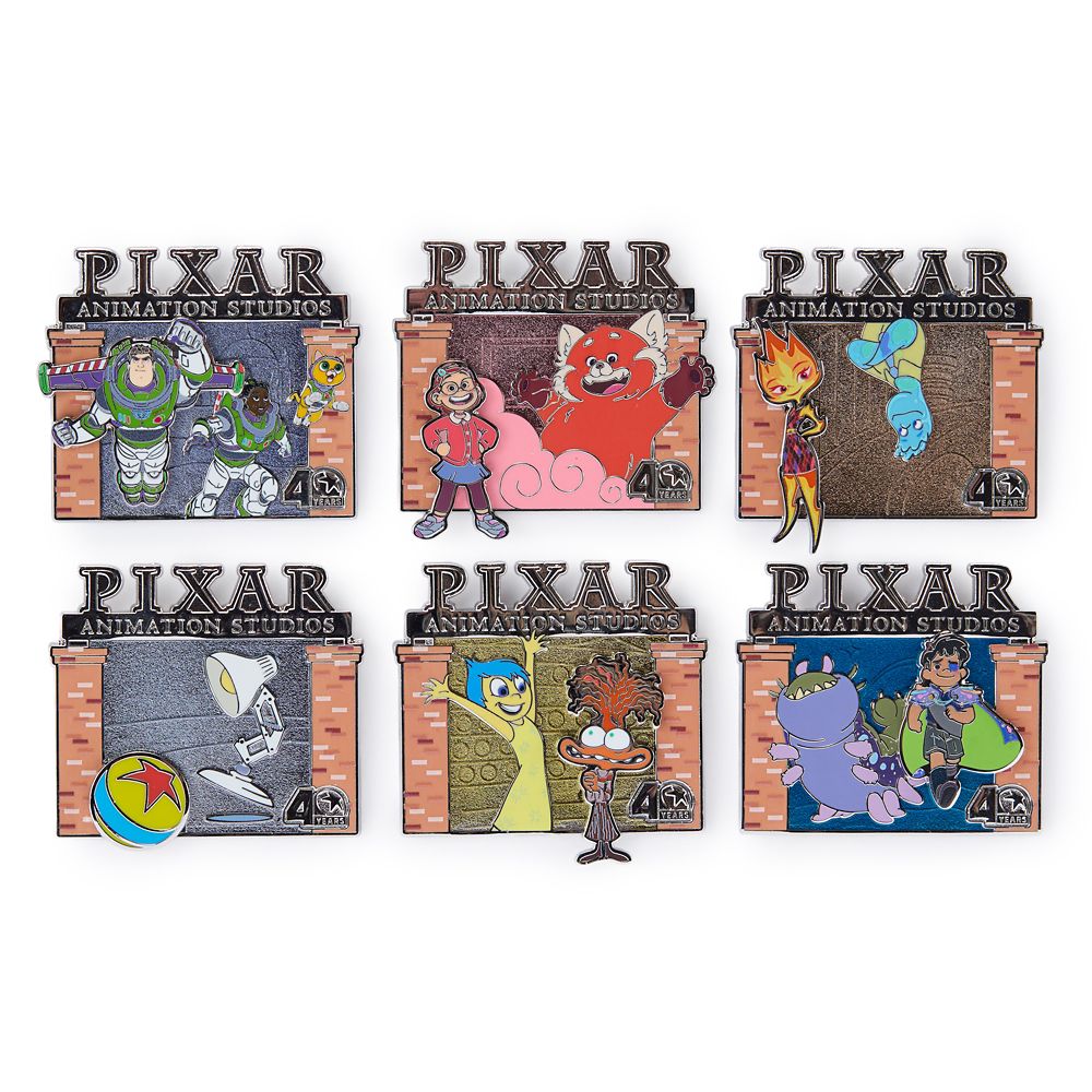 Pixar Animation Studios 40 Years Pin Set 5 &ndash; Limited Edition