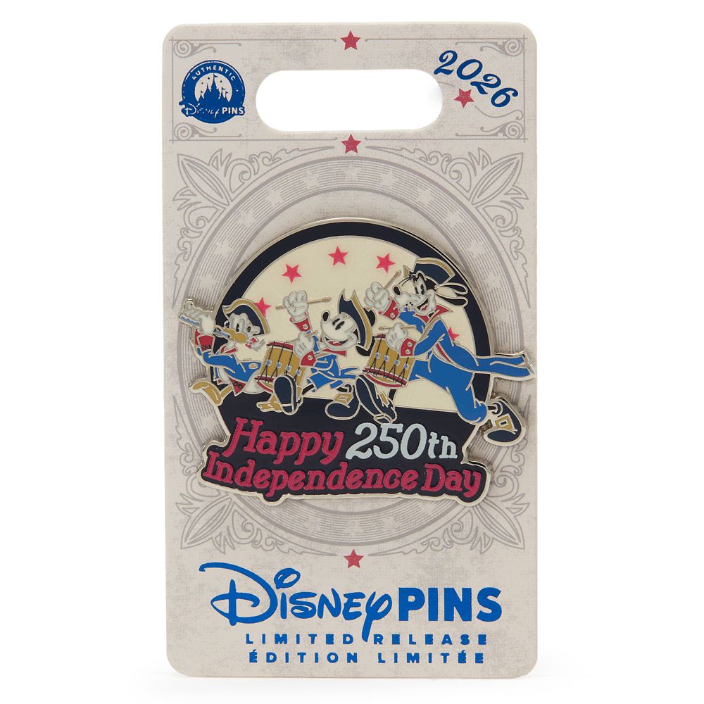 Mickey Mouse and Friends ''Happy 250th Independence Day'' 4th of July 2026 Pin &ndash; Limited Release