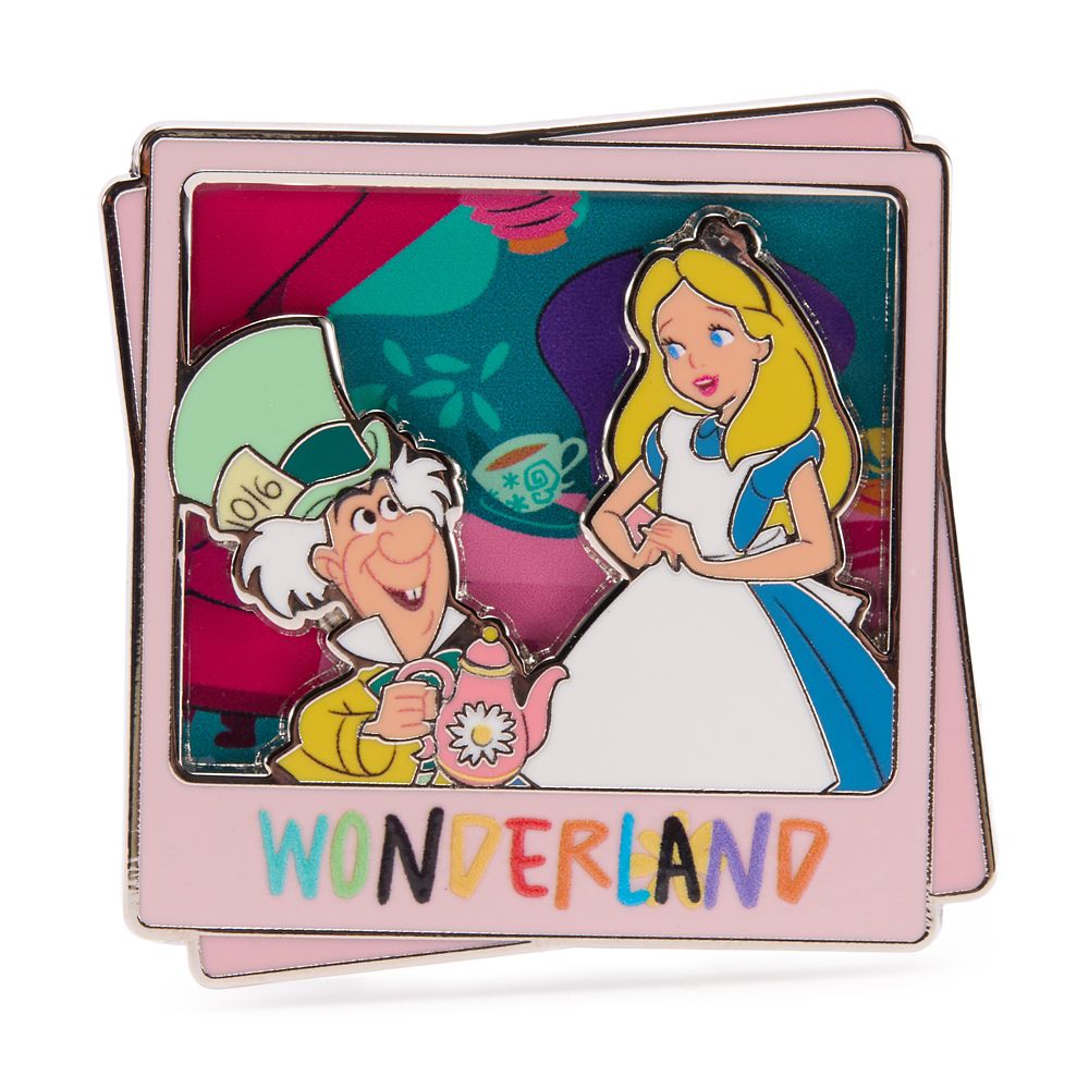 Alice and Mad Hatter Pin &ndash; Wonderland &ndash; Disney Destinations &ndash; February &ndash; Limited Edition &ndash; Exclusive