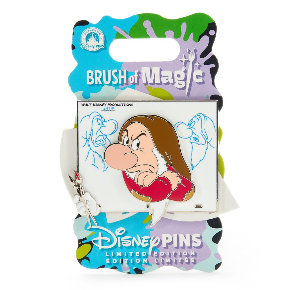 Grumpy Pin &ndash; Snow White and the Seven Dwarfs &ndash; Brush of Magic &ndash; Limited Edition