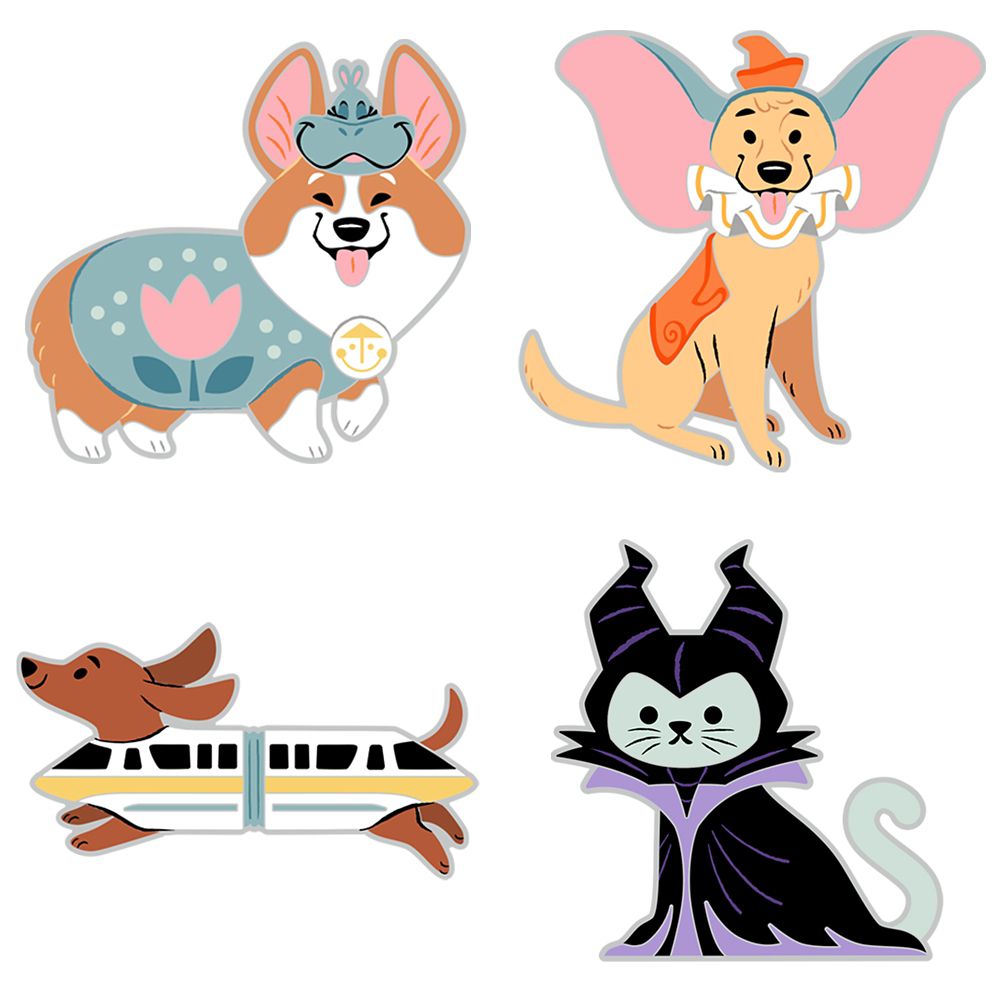 Disney Cats and Dogs Halloween Series Pin Blind Pack &ndash; 5-Pc. &ndash; Limited Release