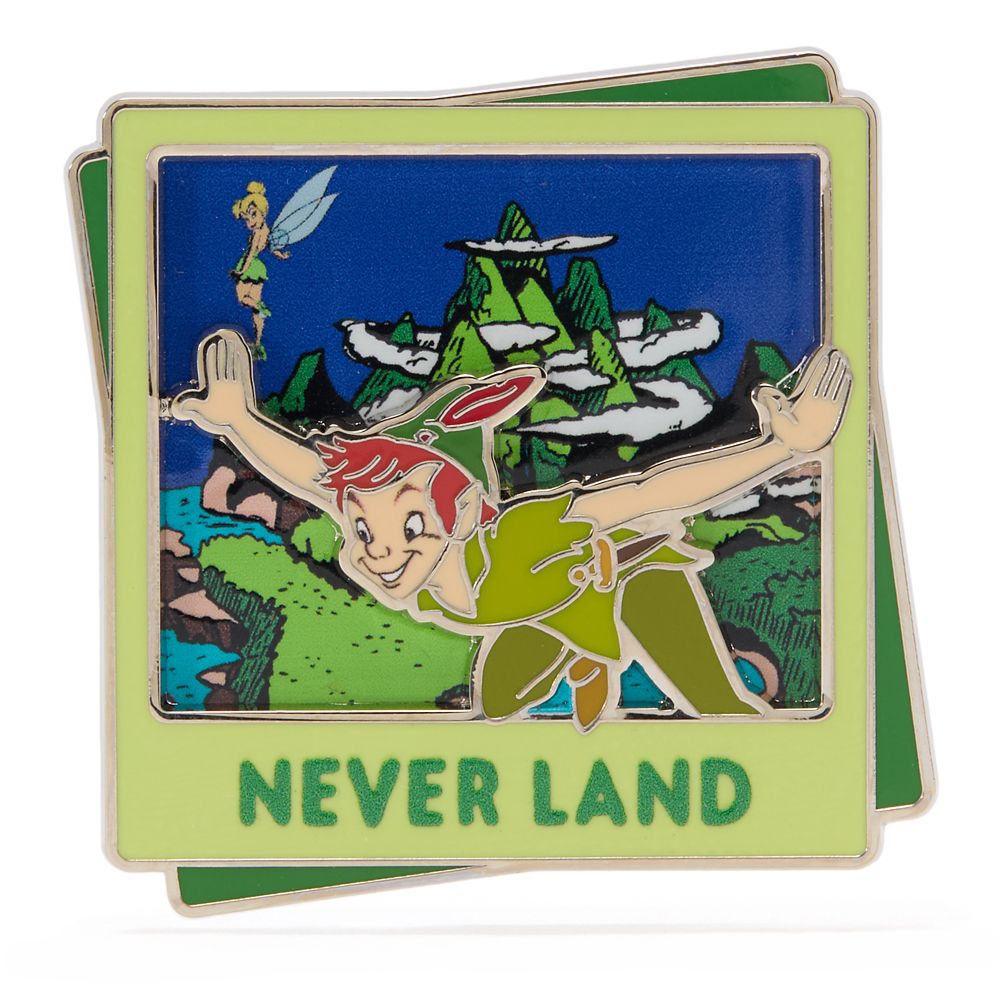 Peter Pan and Tinker Bell Pin &ndash; Never Land &ndash; Disney Destinations &ndash; August &ndash; Limited Edition &ndash; Exclusive
