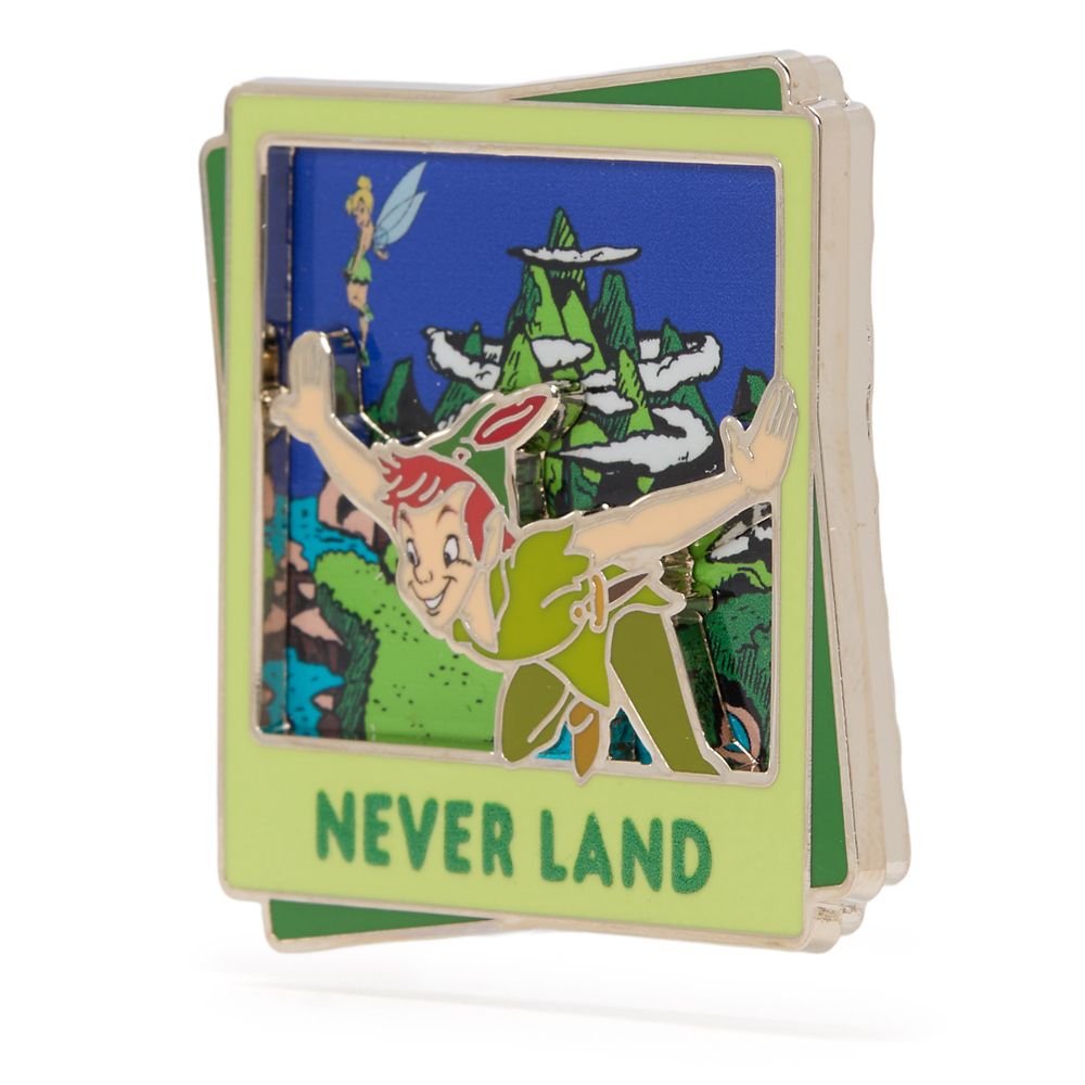 Peter Pan and Tinker Bell Pin &ndash; Never Land &ndash; Disney Destinations &ndash; August &ndash; Limited Edition &ndash; Exclusive