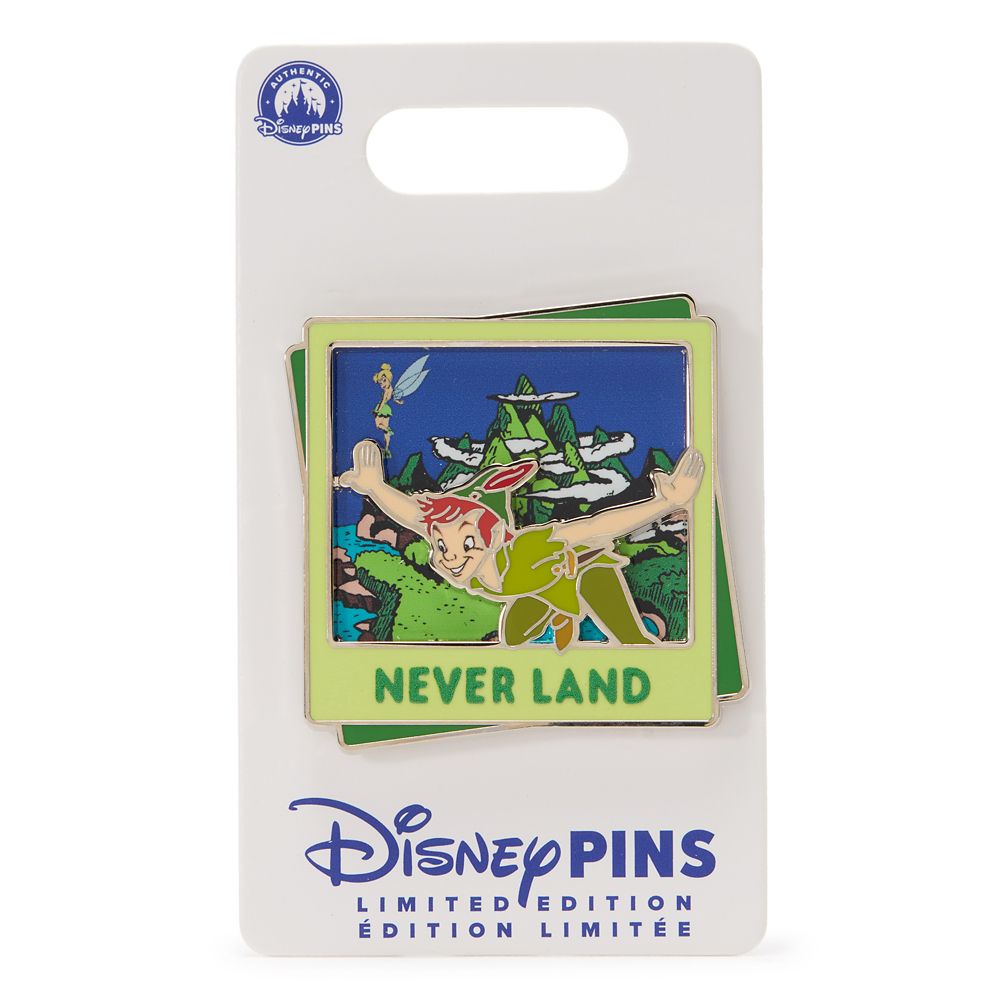 Peter Pan and Tinker Bell Pin &ndash; Never Land &ndash; Disney Destinations &ndash; August &ndash; Limited Edition &ndash; Exclusive