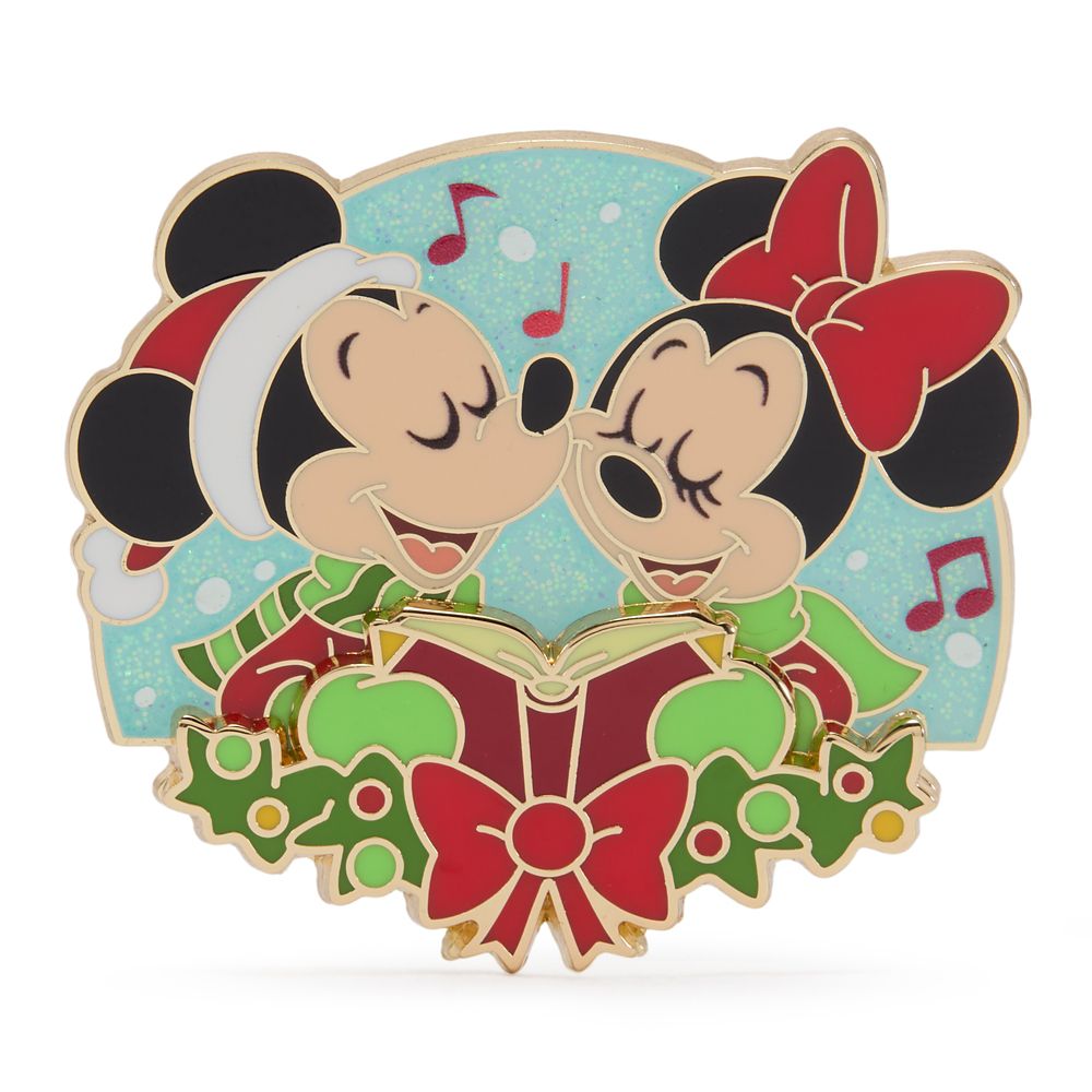 Mickey and Minnie Mouse Holiday Pin &ndash; Disney Magical Melodies &ndash; Limited Edition