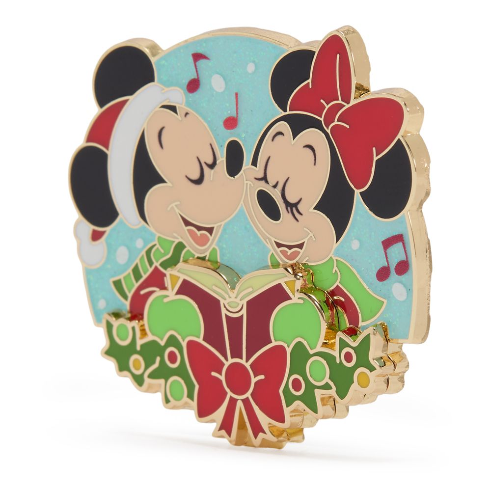 Mickey and Minnie Mouse Holiday Pin &ndash; Disney Magical Melodies &ndash; Limited Edition