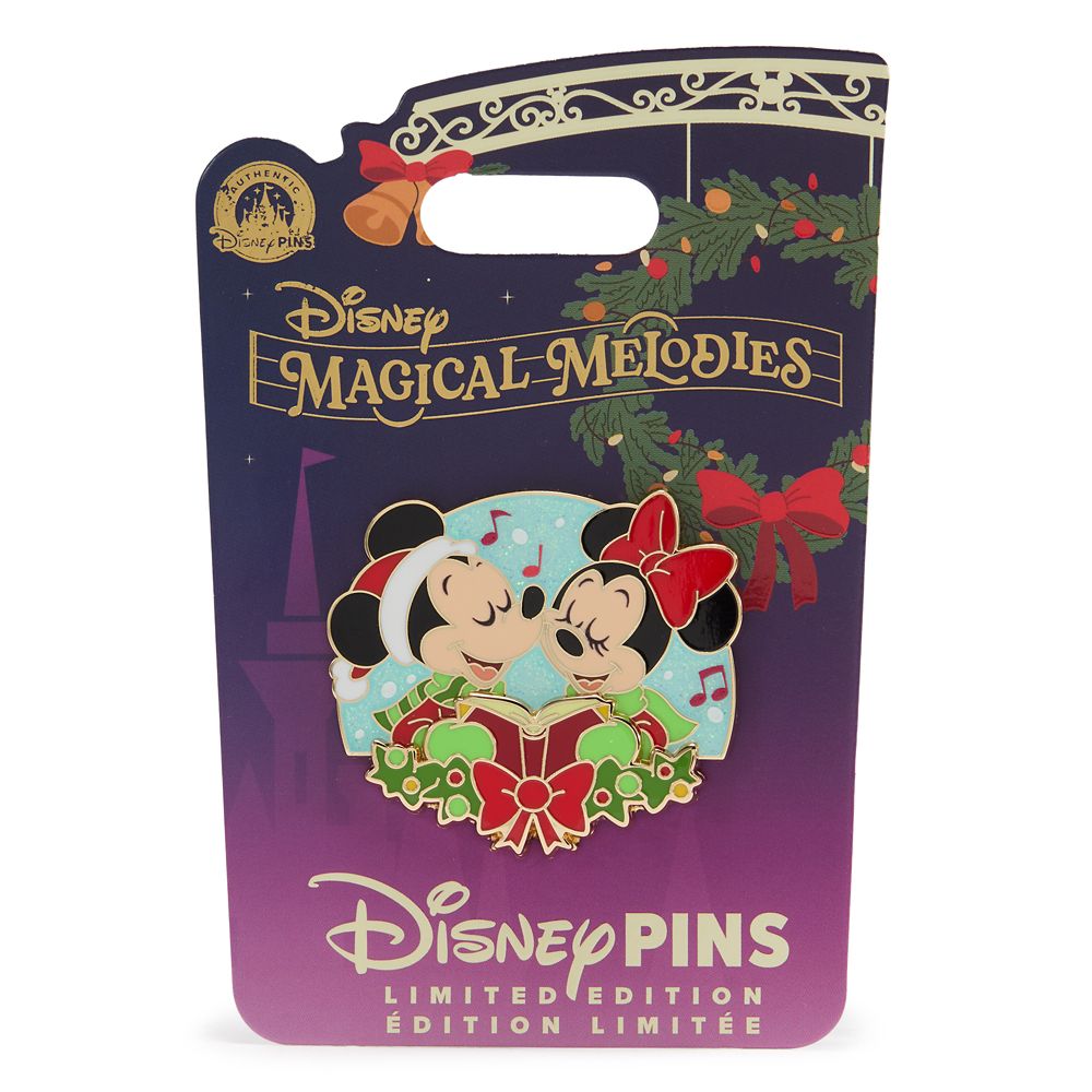 Mickey and Minnie Mouse Holiday Pin &ndash; Disney Magical Melodies &ndash; Limited Edition