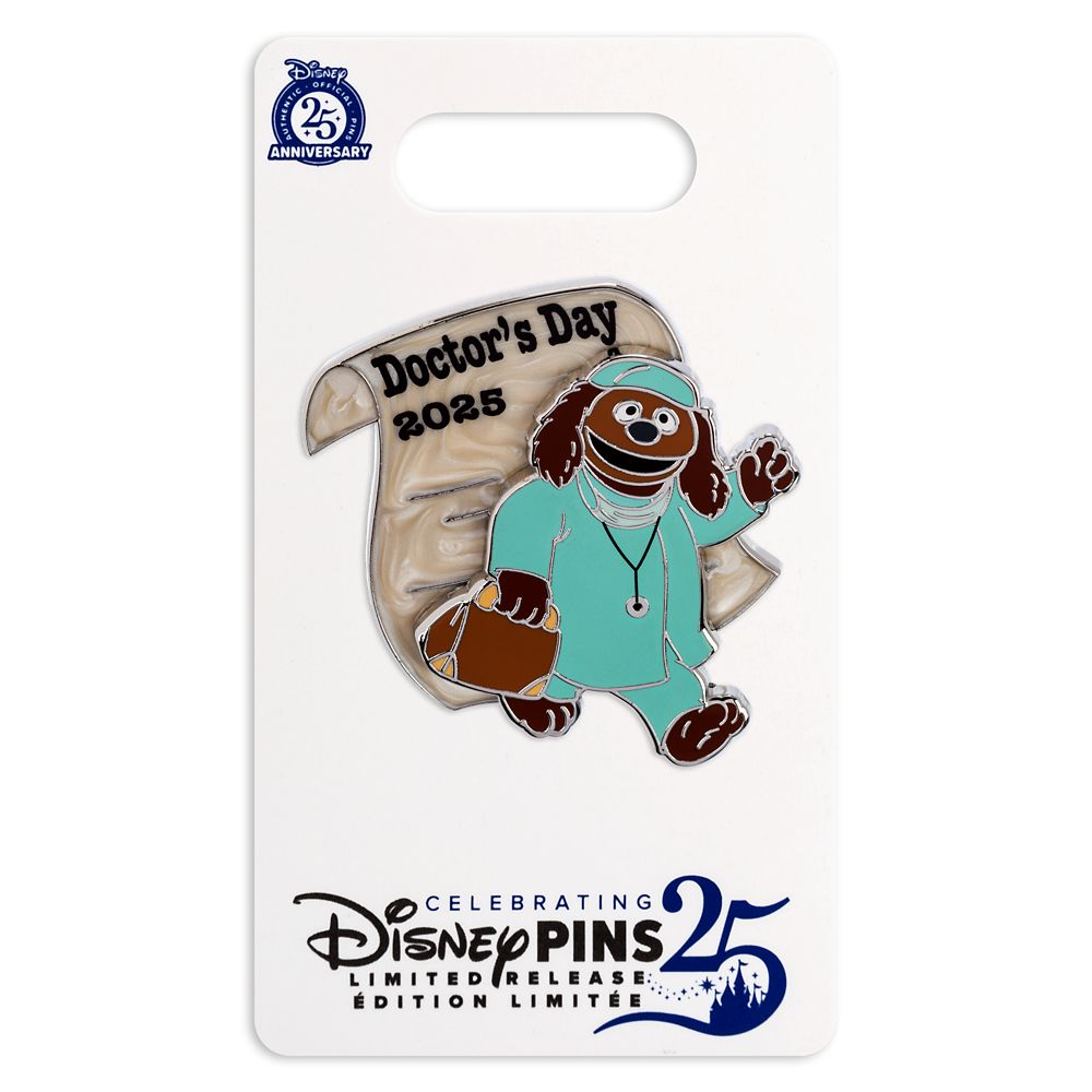Rowlf Doctor's Day 2025 Pin – The Muppets – Limited Release