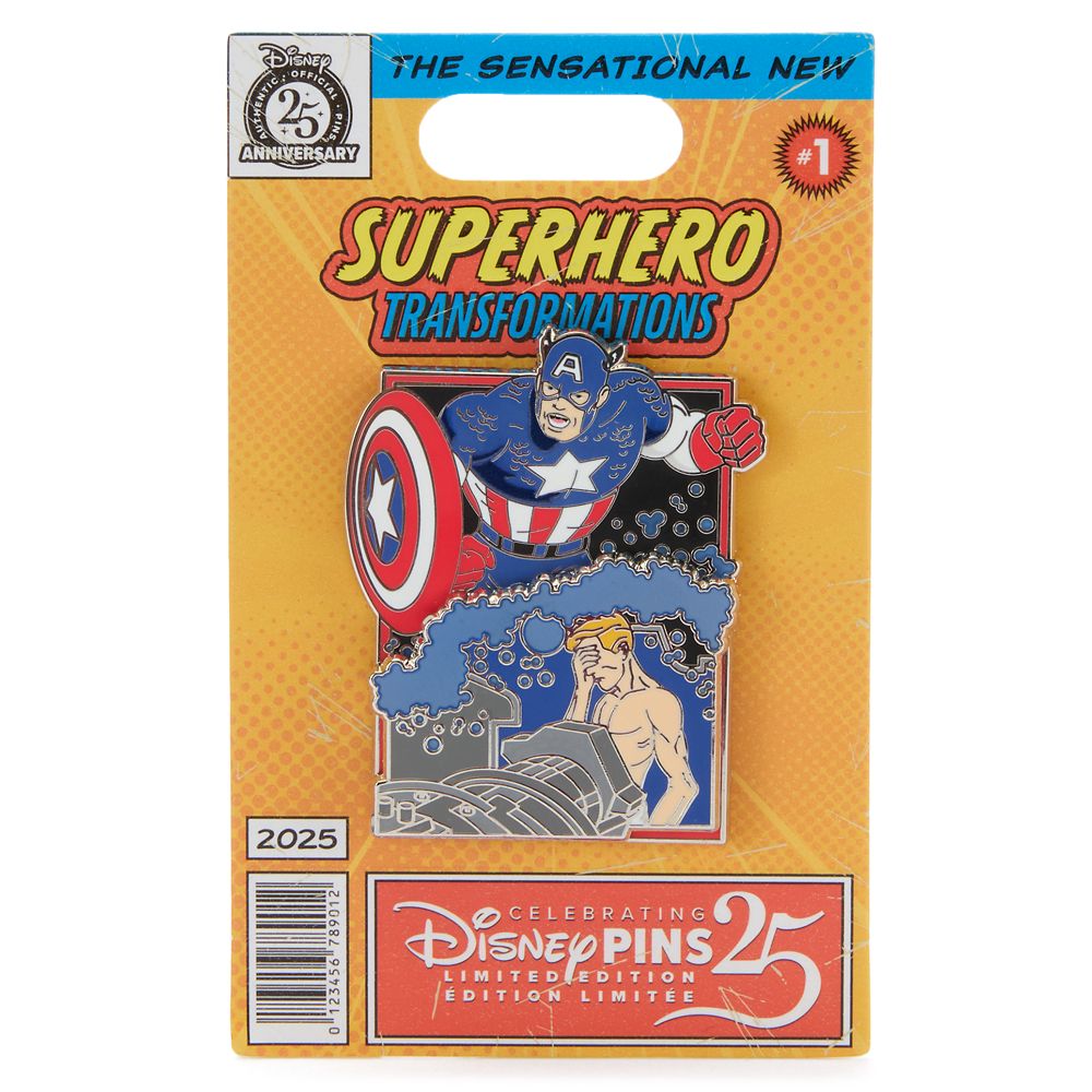 Captain America Pin - Super Hero Transformations - Limited Edition