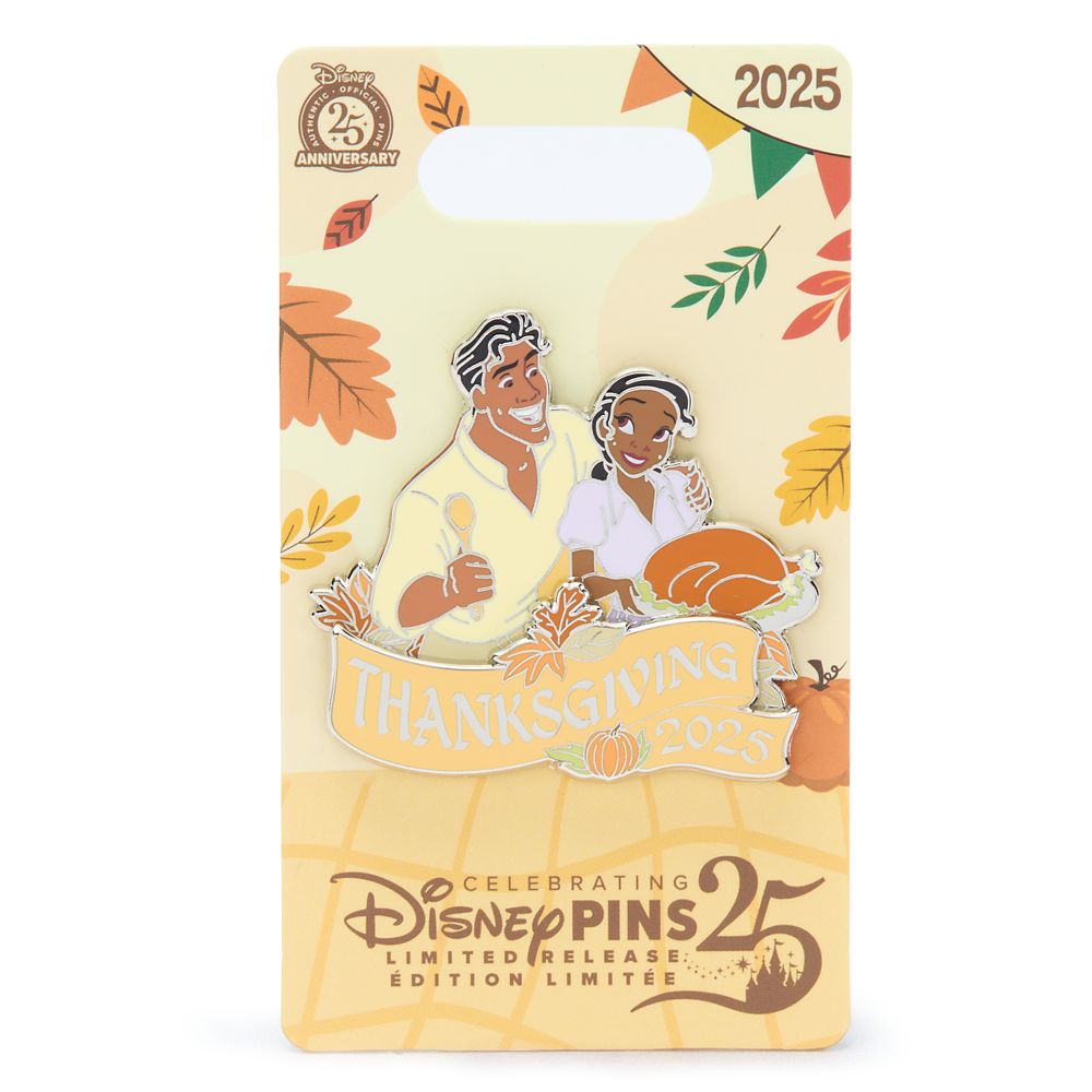 Tiana and Naveen Thanksgiving 2025 Pin &ndash; The Princess and the Frog &ndash; Limited Release