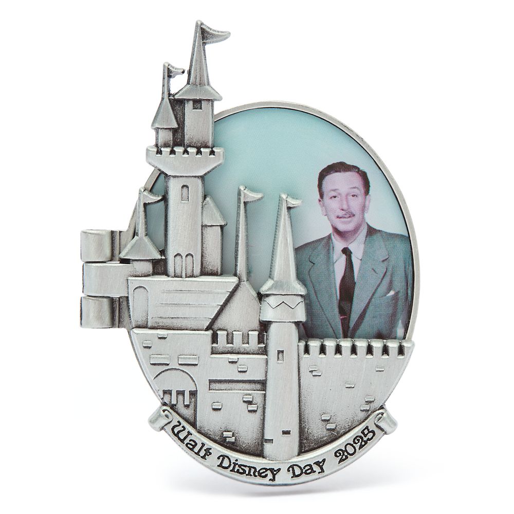 Walt Disney and Sleeping Beauty Castle Hinged Pin &ndash; Walt Disney Day 2025 &ndash; Limited Release