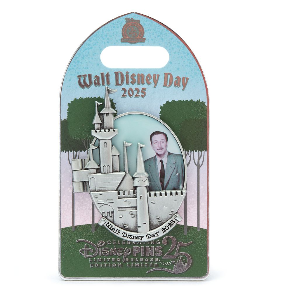 Walt Disney and Sleeping Beauty Castle Hinged Pin &ndash; Walt Disney Day 2025 &ndash; Limited Release