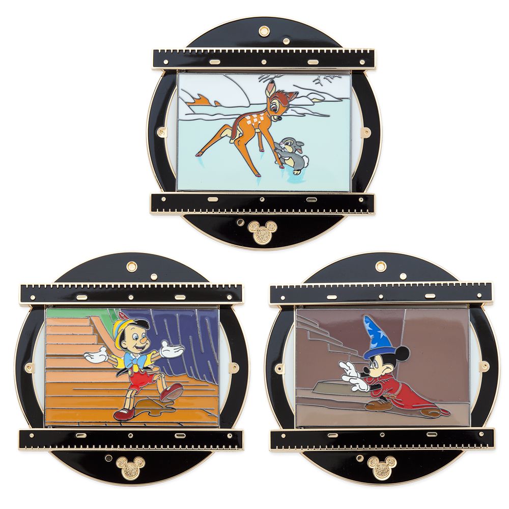 Disney Animation Desk Slider Pin Set C – Joy on the Screen – Limited Edition – D23: The Ultimate Disney Fan Event