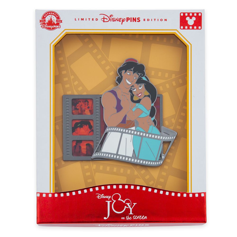 Aladdin and Jasmine Jumbo Pin – Aladdin – Joy on the Screen – Limited Edition – D23: The Ultimate Disney Fan Event