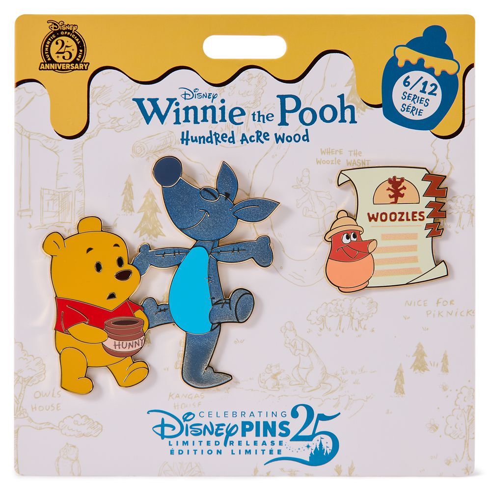 Winnie the Pooh and Woozle Pin Set - Hundred Acre Wood Series - June
